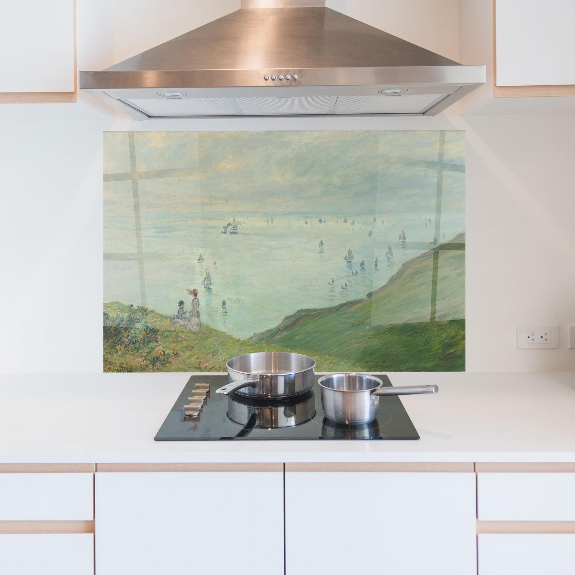 Panou Sticla Bucatarie Cliffs At Pourville mockup 5