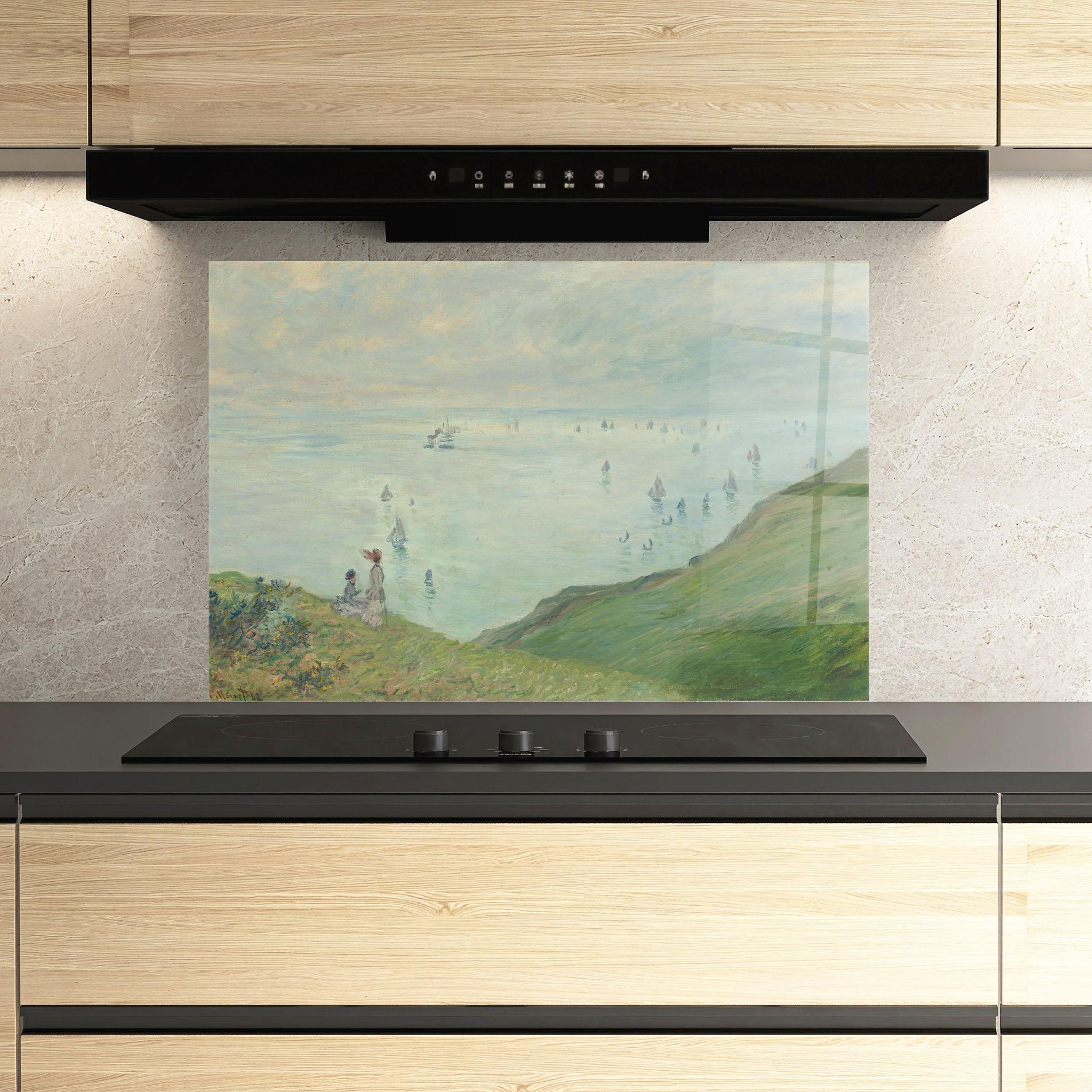 Panou Sticla Bucatarie Cliffs At Pourville mockup 3