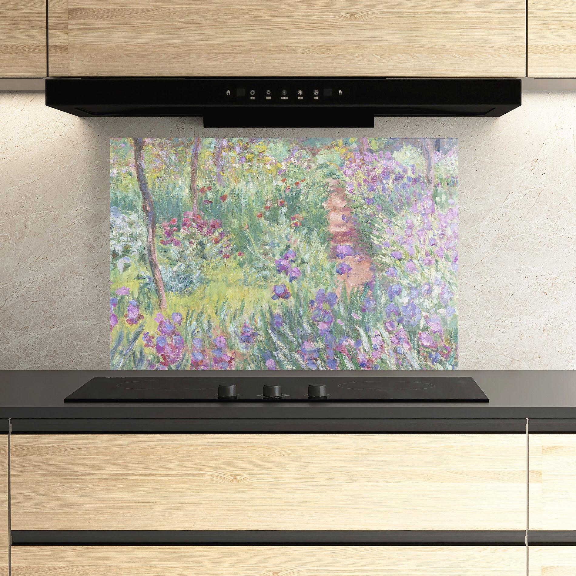 Panou Sticla Bucatarie Garden In Giverny mockup 3