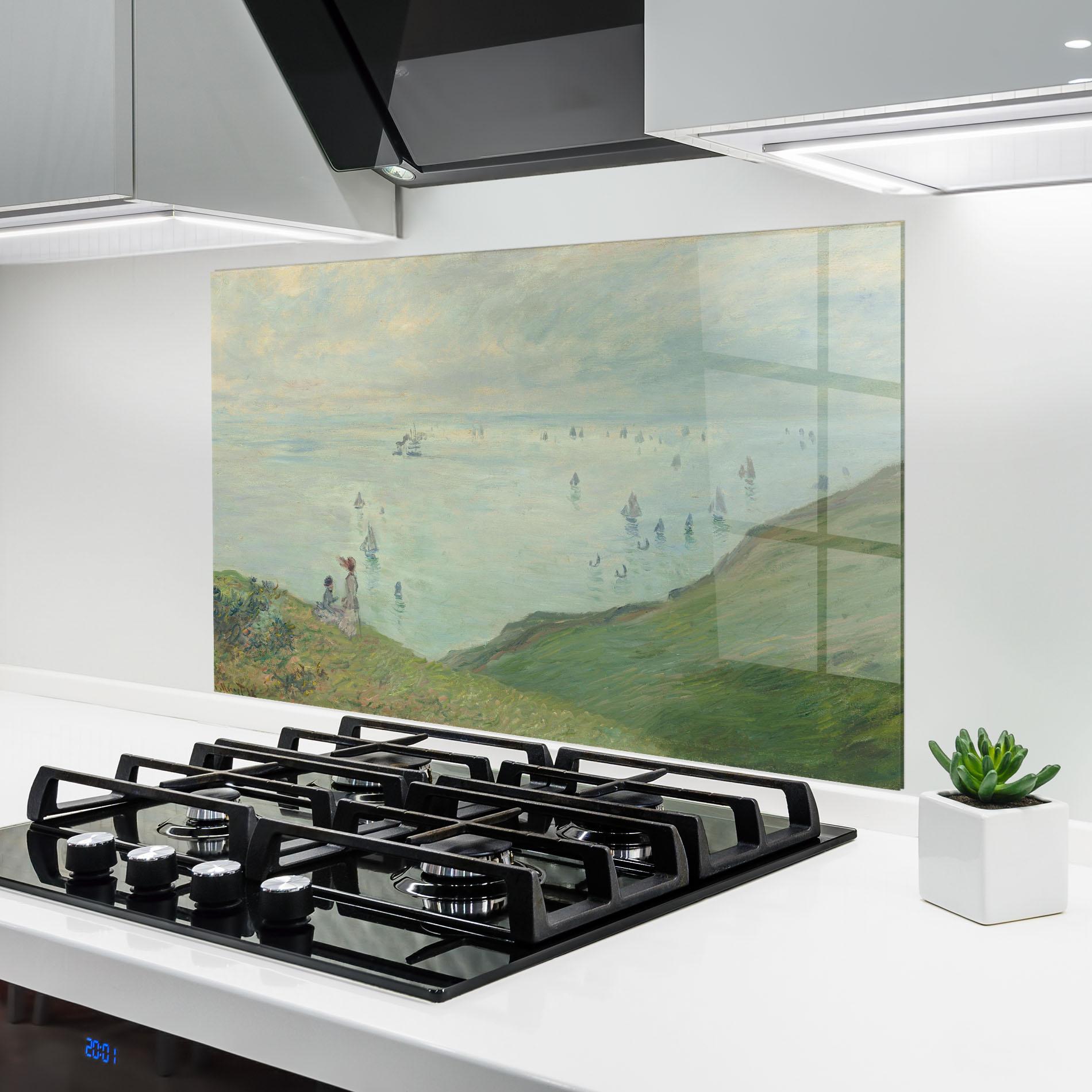 Panou Sticla Bucatarie Cliffs At Pourville mockup 6