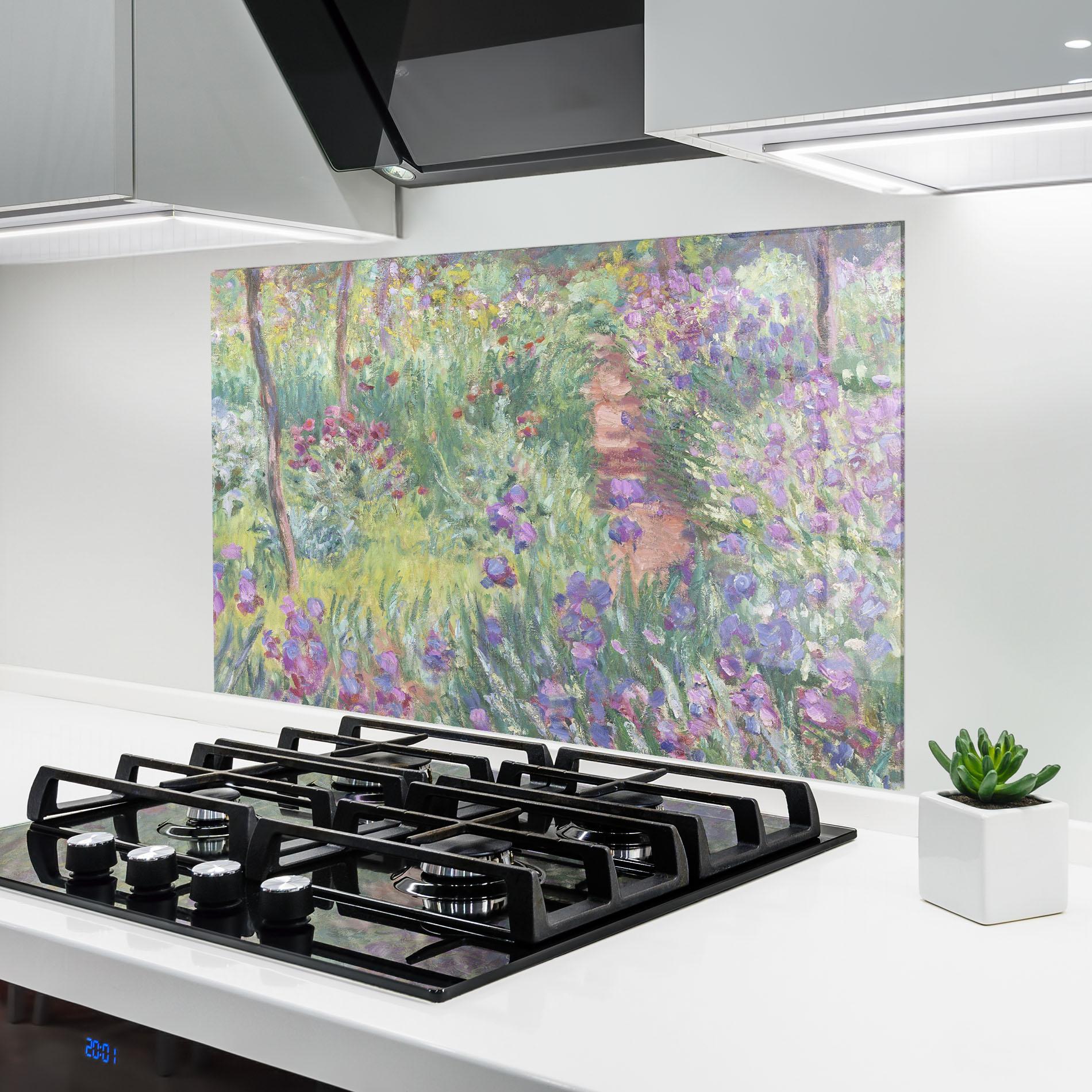 Panou Sticla Bucatarie Garden In Giverny mockup 6