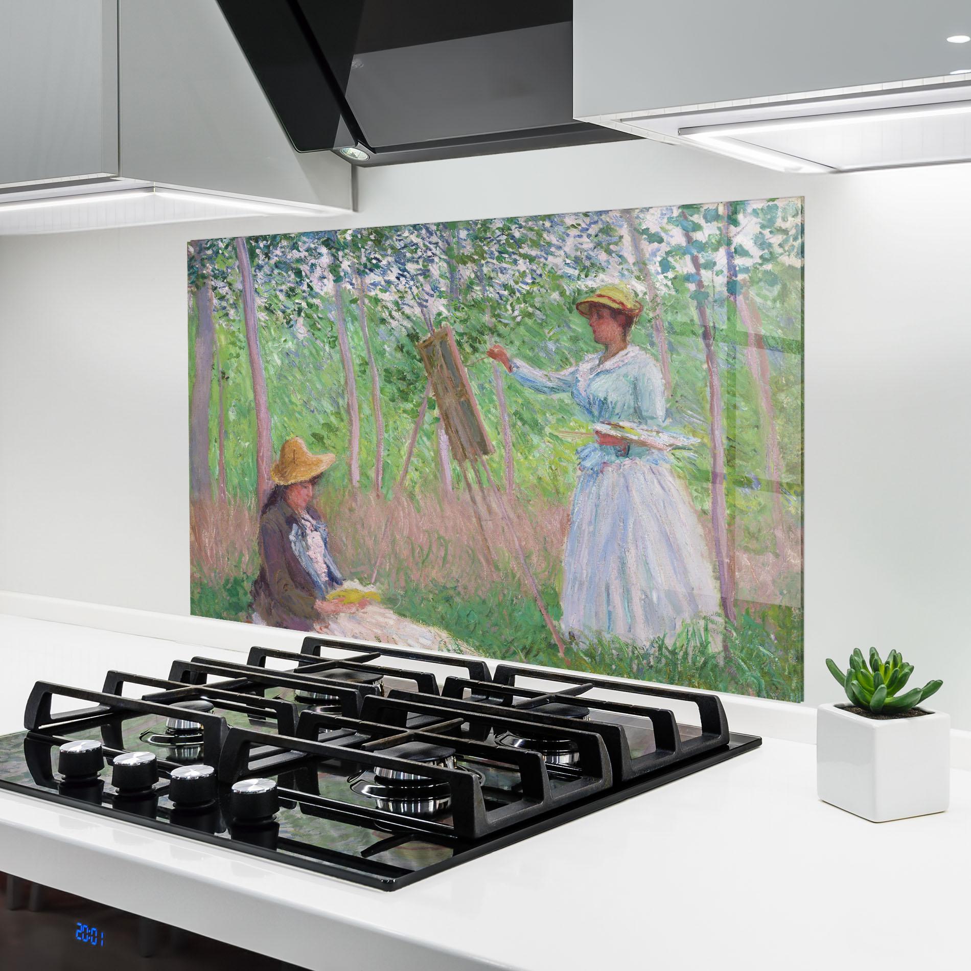 Panou Sticla Bucatarie In The Woods At Giverny mockup 6