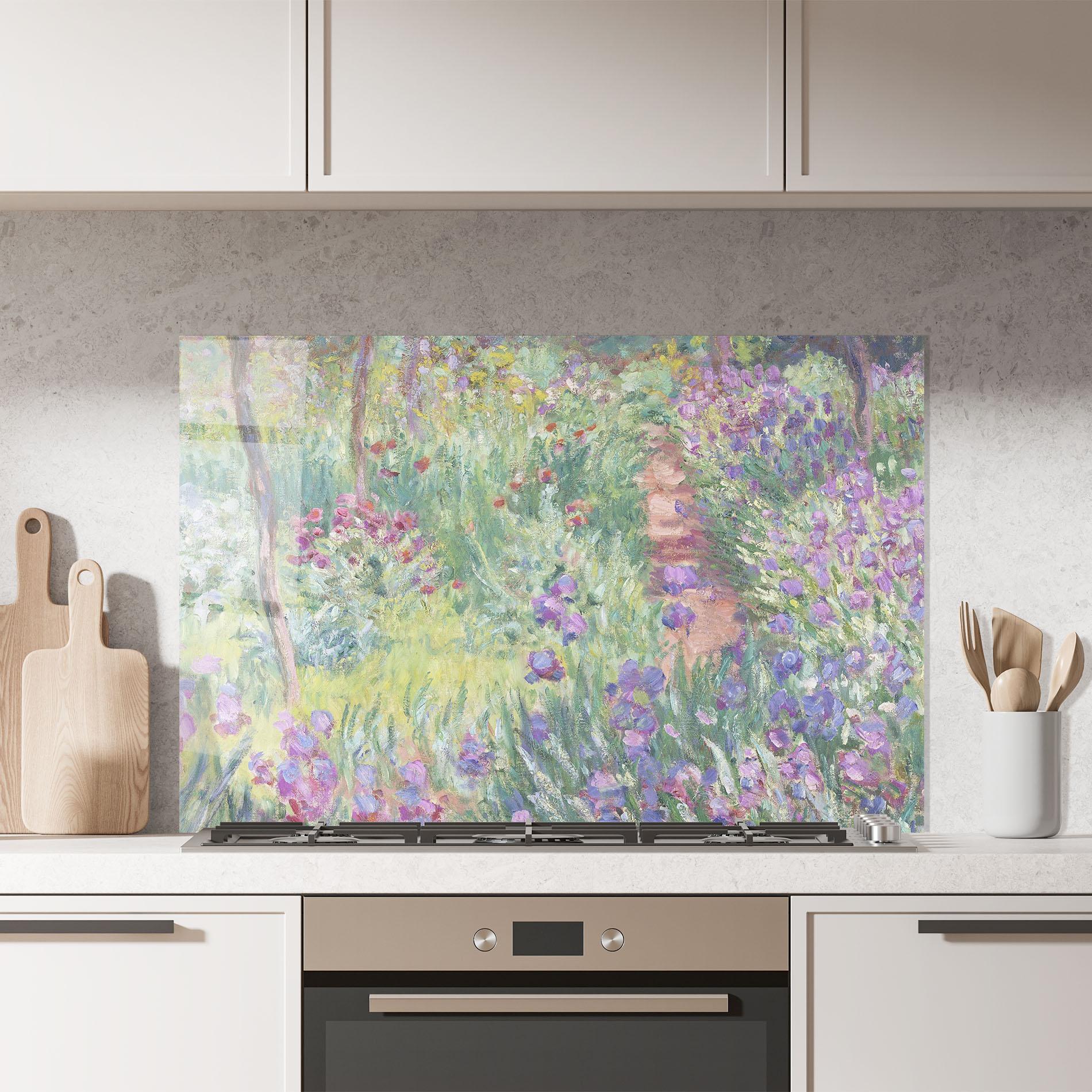 Panou Sticla Bucatarie Garden In Giverny mockup 7