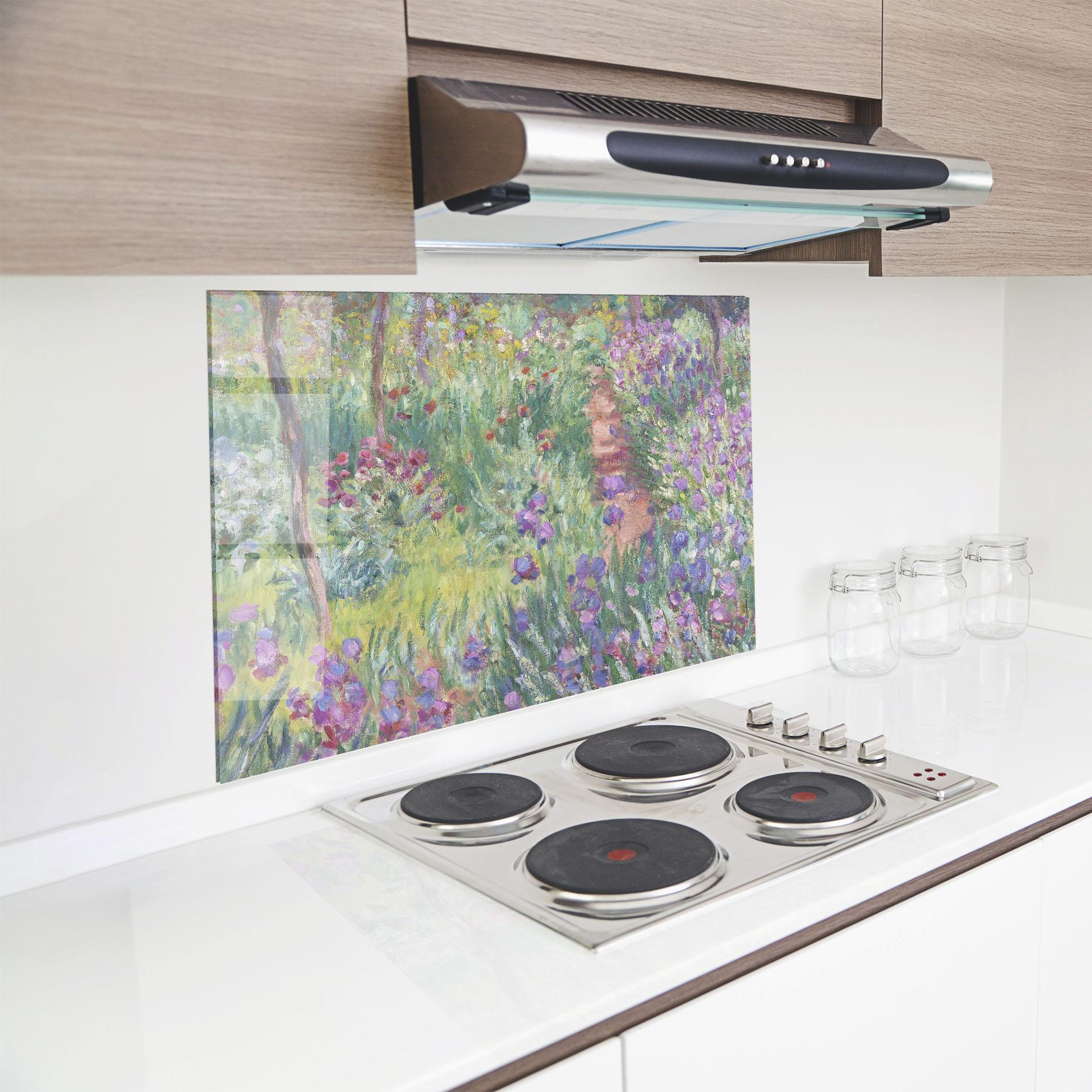 Panou Sticla Bucatarie Garden In Giverny mockup 8