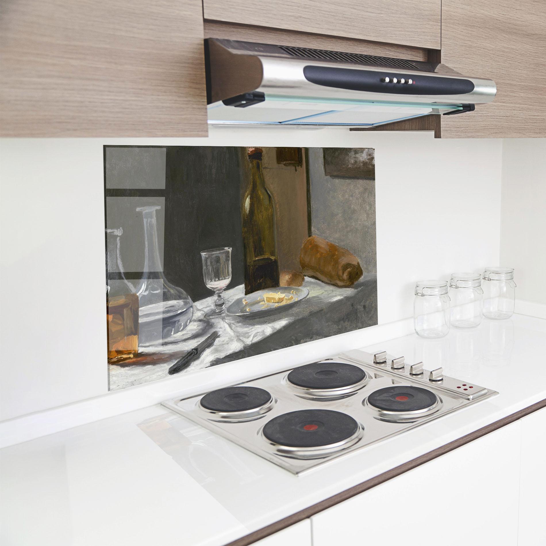 Panou Sticla Bucatarie Still Life With Bottle mockup 8