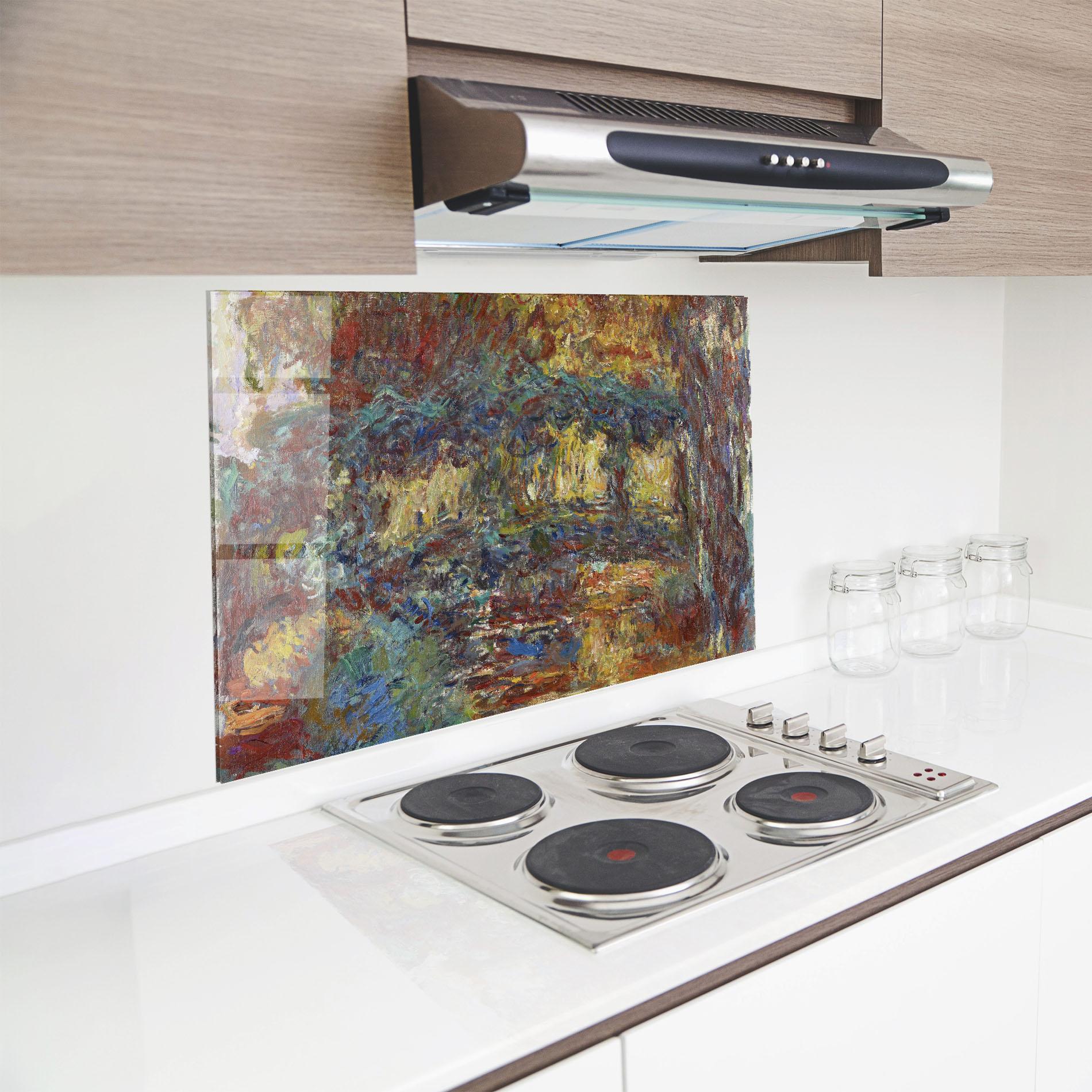 Panou Sticla Bucatarie The Japanese Footbridge mockup 8