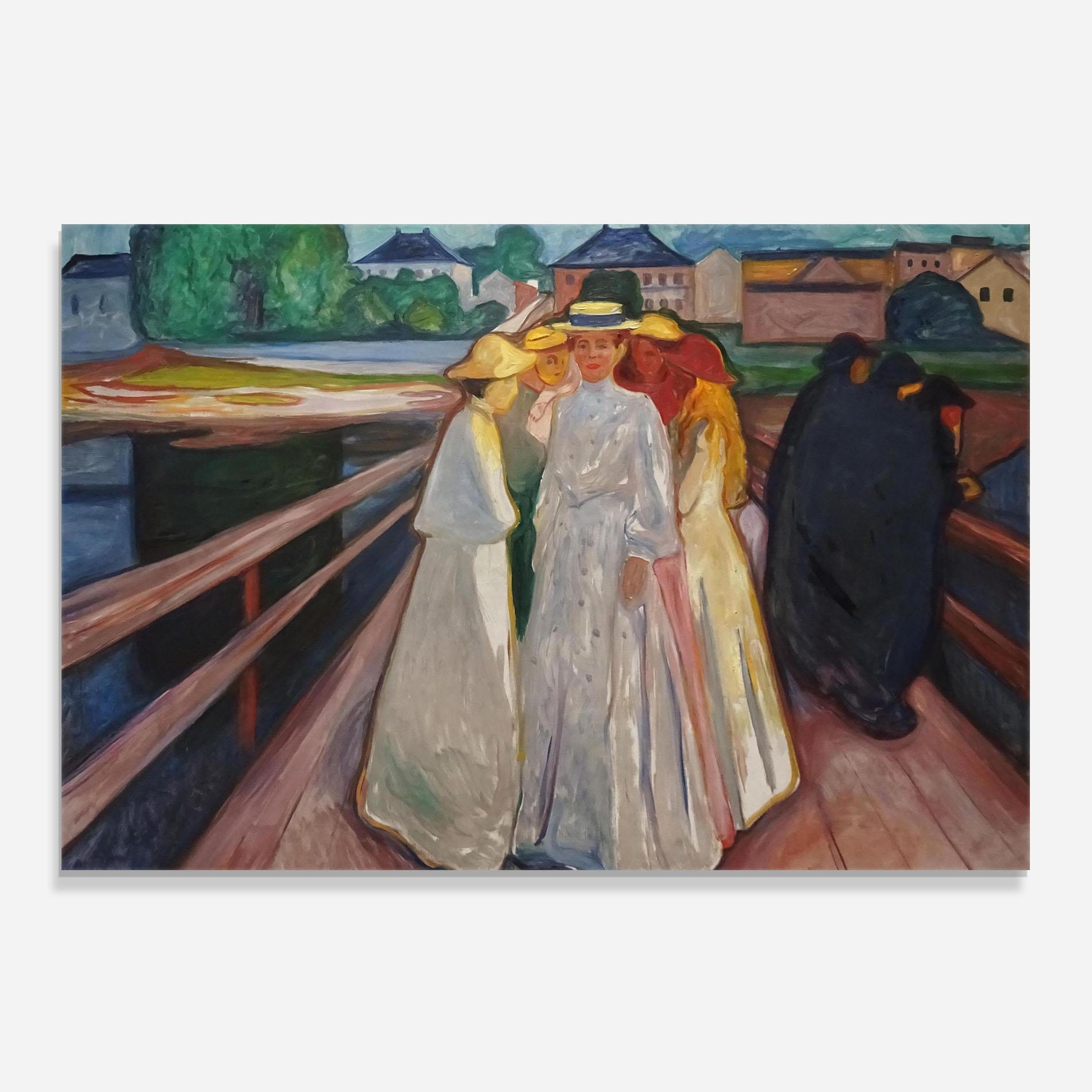 Panou Sticla Bucatarie Munch Art mockup 0