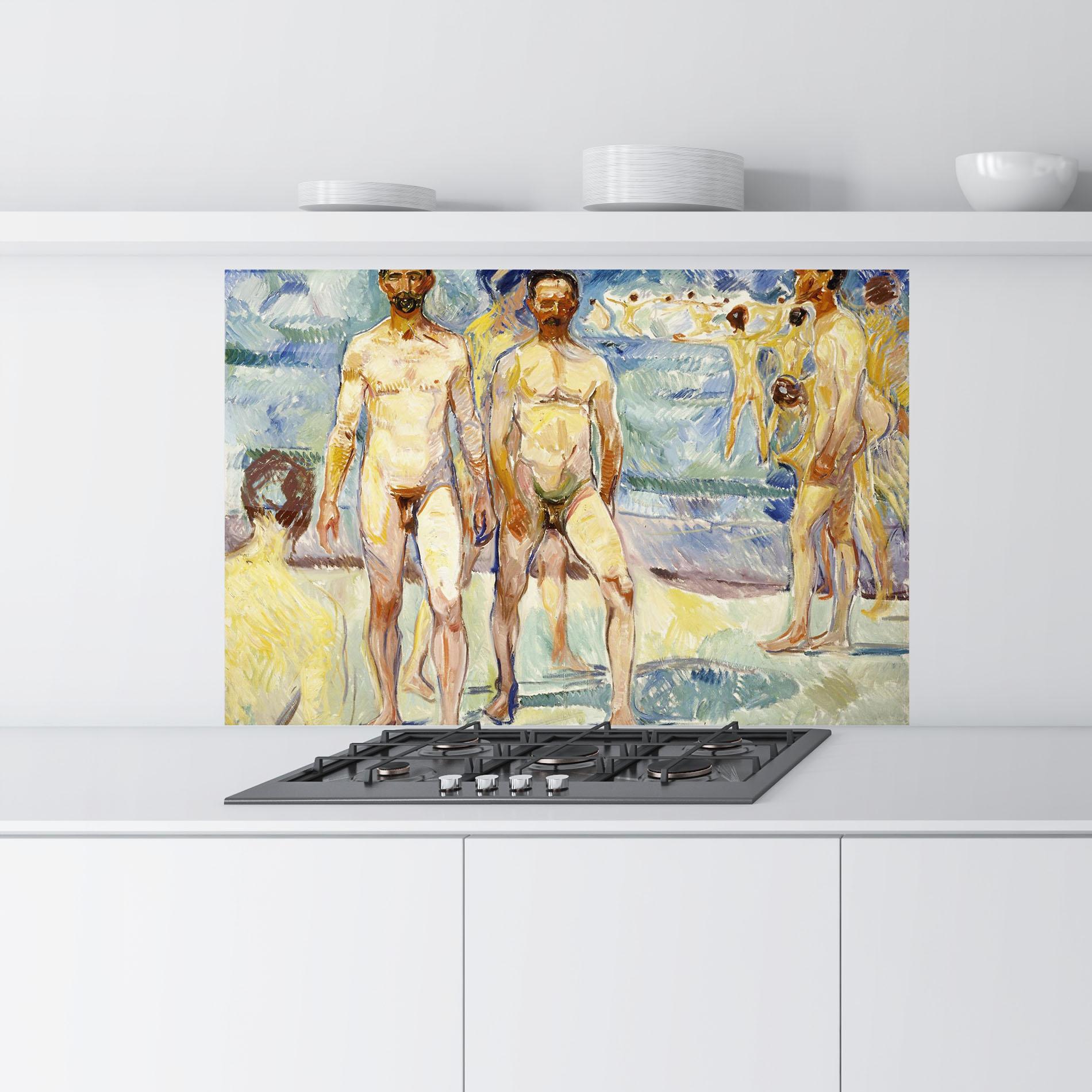 Panou Sticla Bucatarie Bathing Men mockup 9