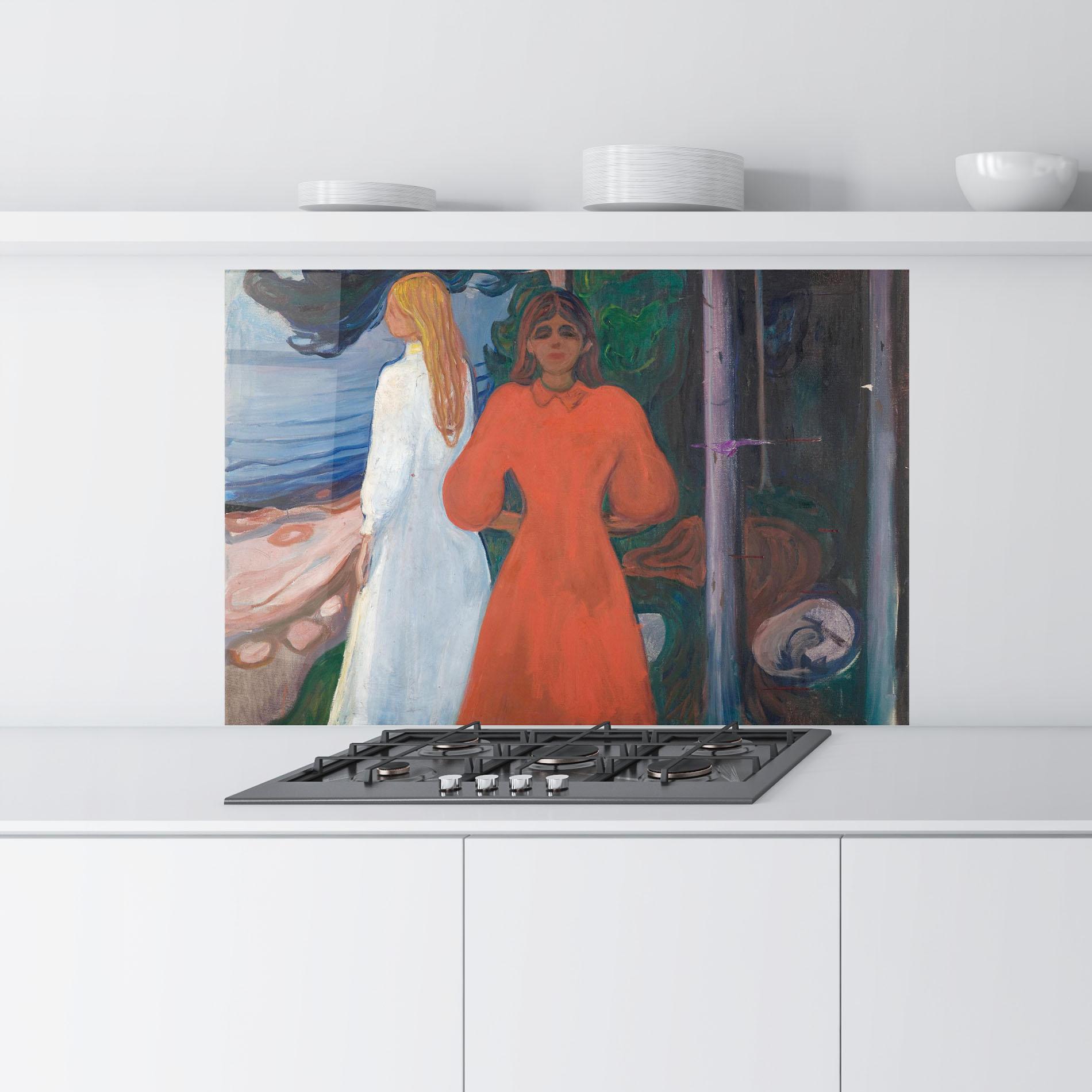 Panou Sticla Bucatarie Red And White mockup 9