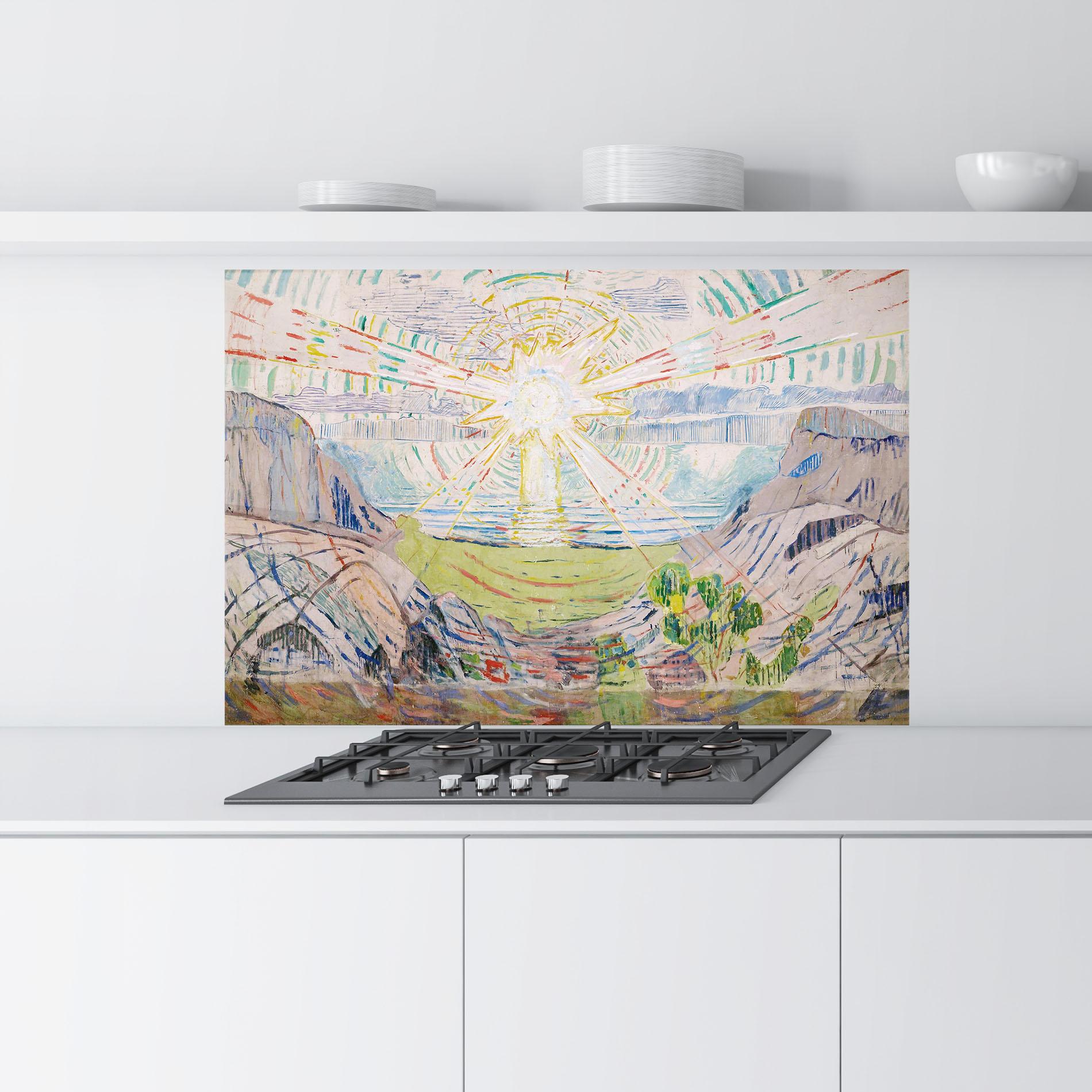 Panou Sticla Bucatarie The Sun Art mockup 9