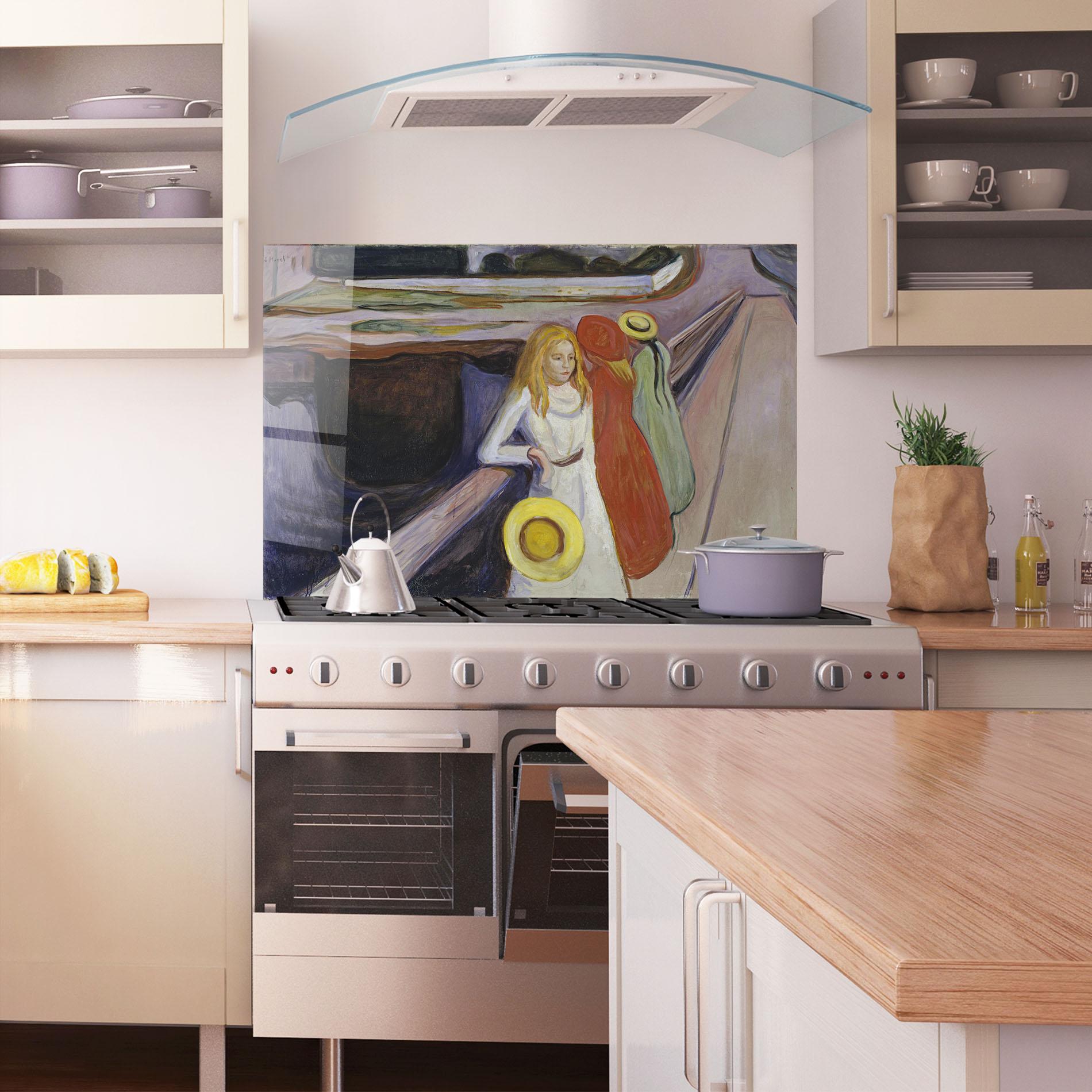 Panou Sticla Bucatarie Bridge Girls mockup 1