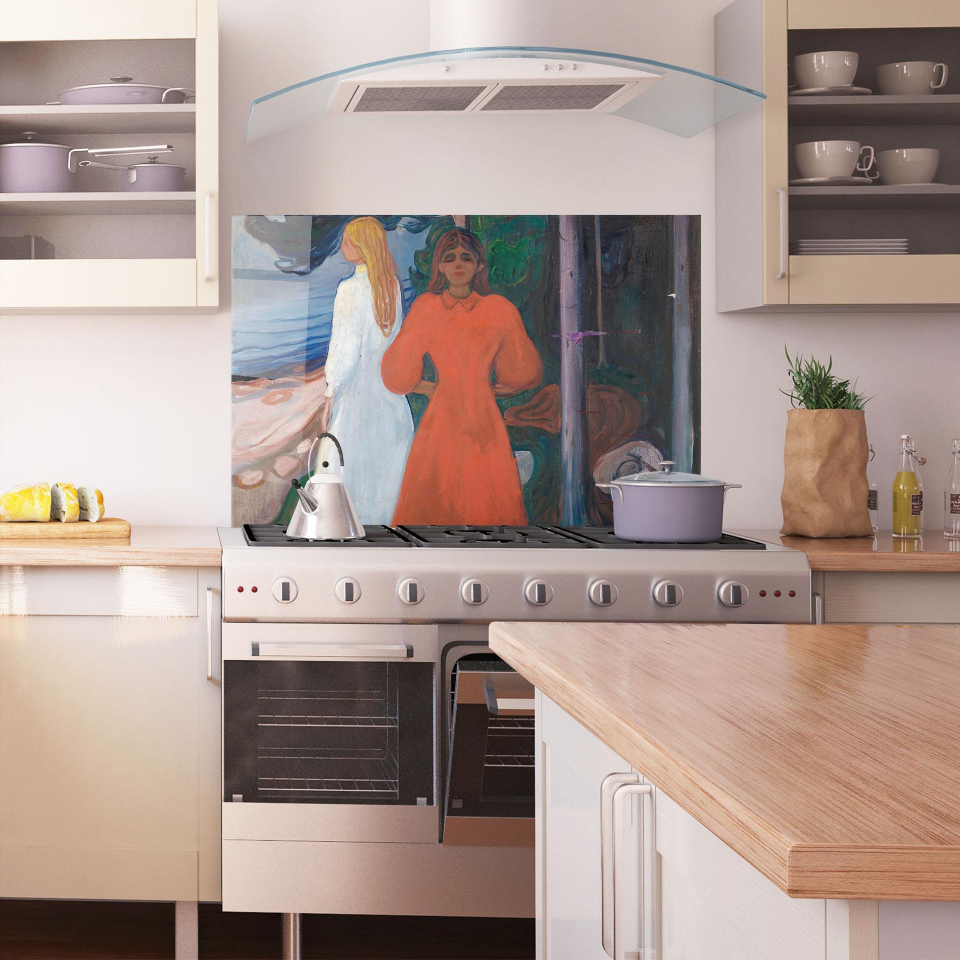 Panou Sticla Bucatarie Red And White mockup 1