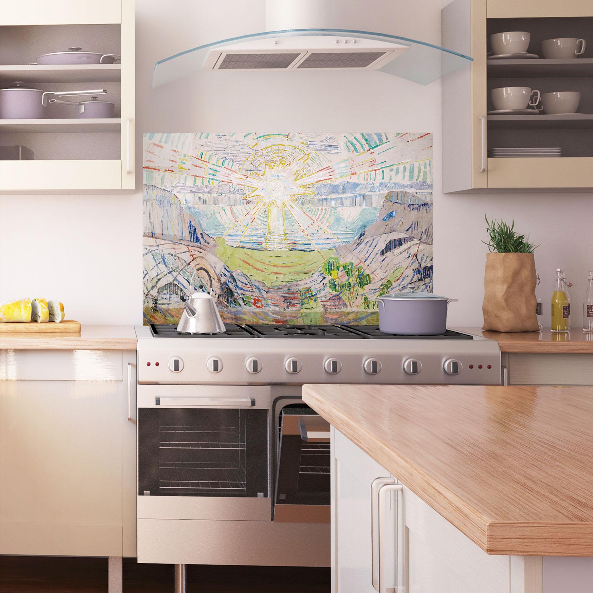 Panou Sticla Bucatarie The Sun Art mockup 1