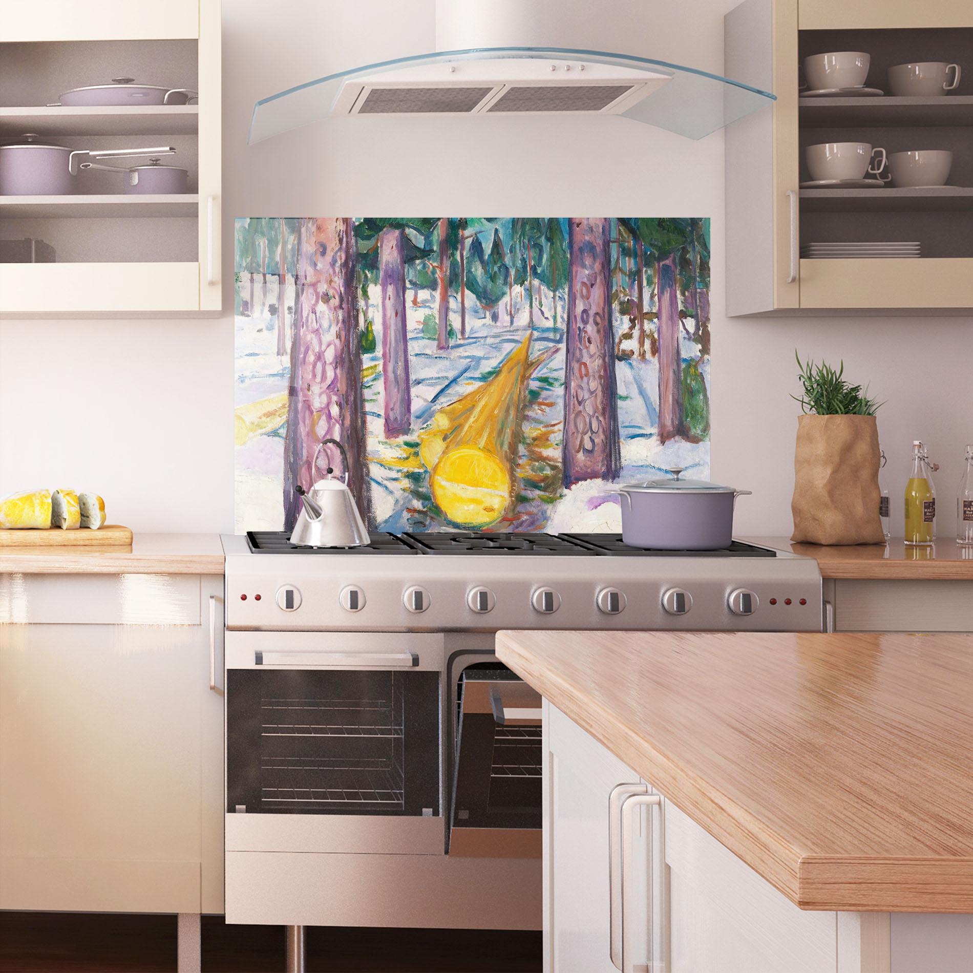 Panou Sticla Bucatarie The Yellow Log mockup 1