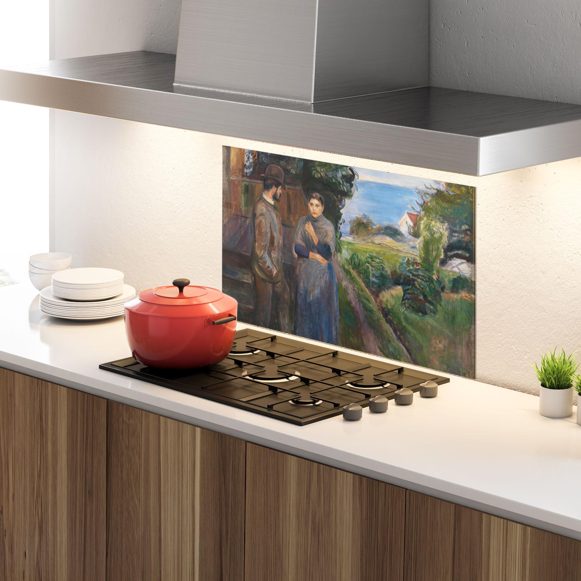 Panou Sticla Bucatarie Evening Passion mockup 4