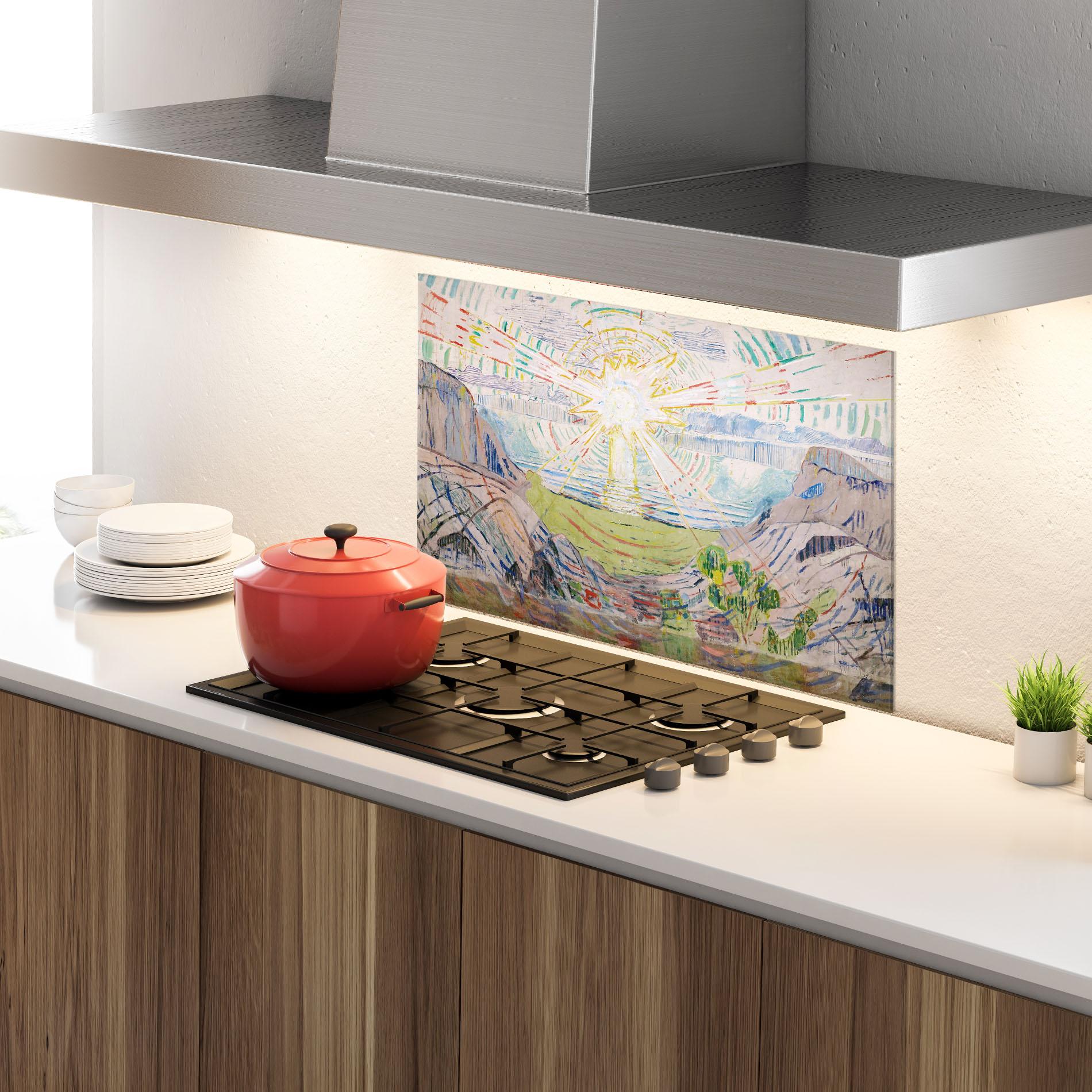 Panou Sticla Bucatarie The Sun Art mockup 4