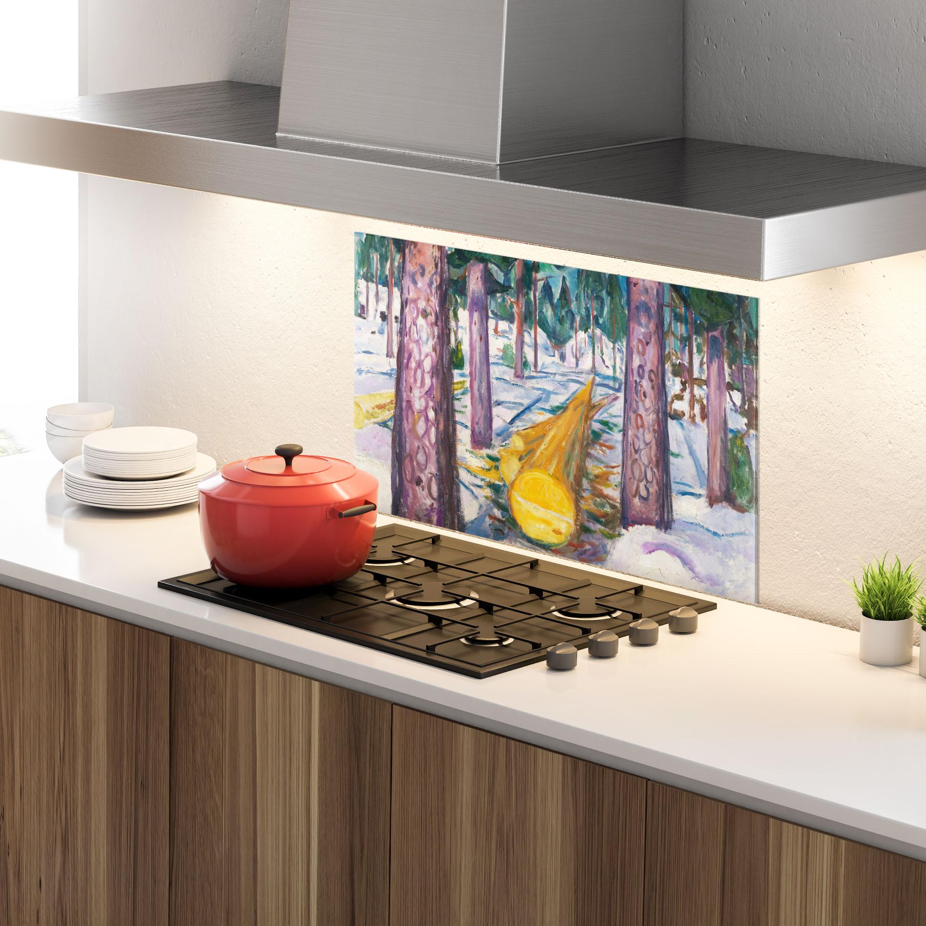 Panou Sticla Bucatarie The Yellow Log mockup 4