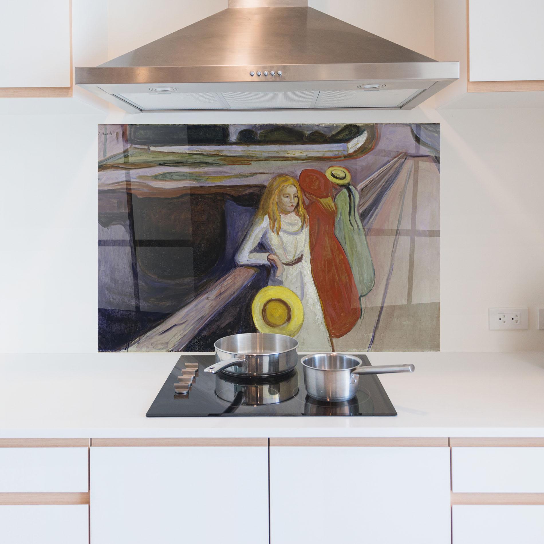 Panou Sticla Bucatarie Bridge Girls mockup 5