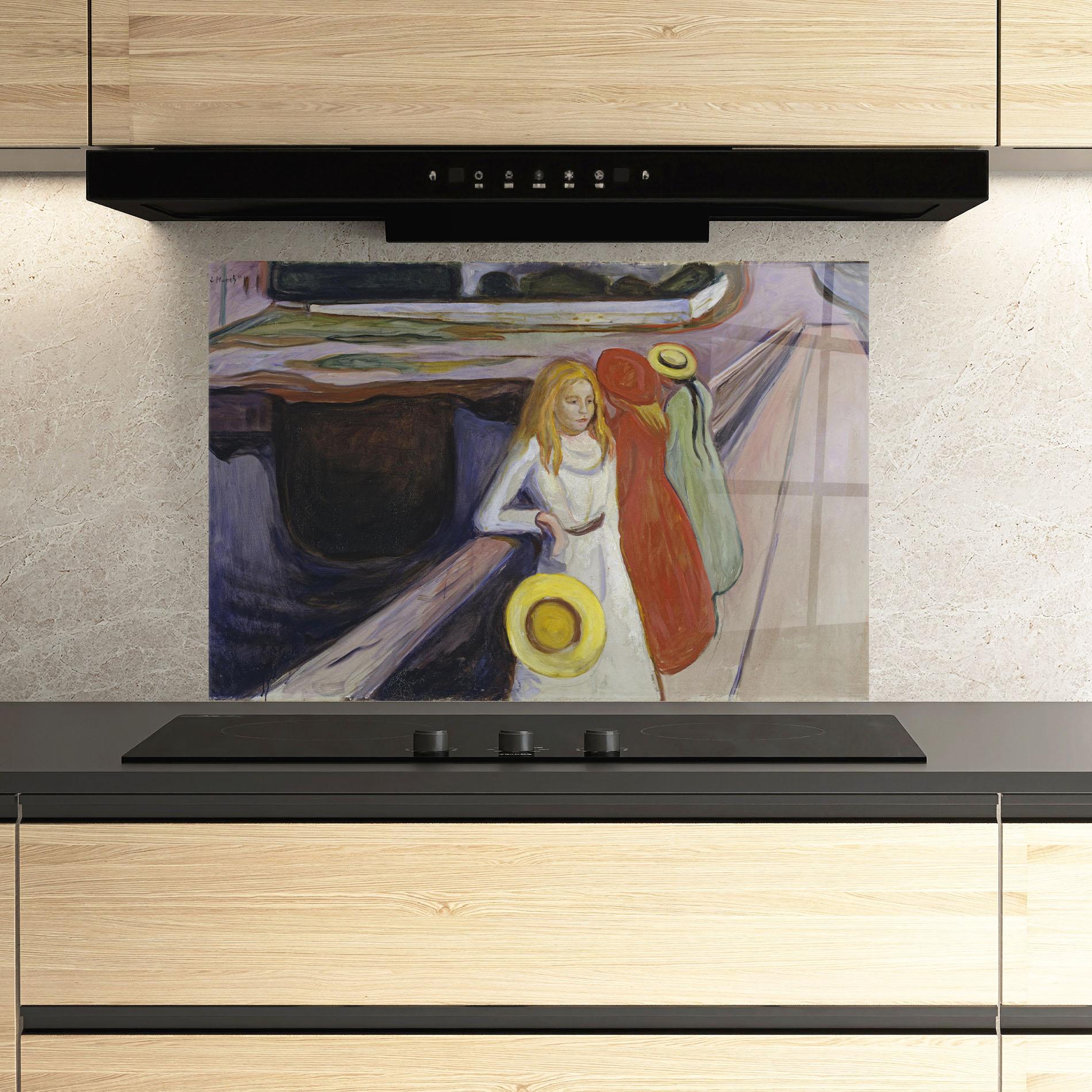 Panou Sticla Bucatarie Bridge Girls mockup 3