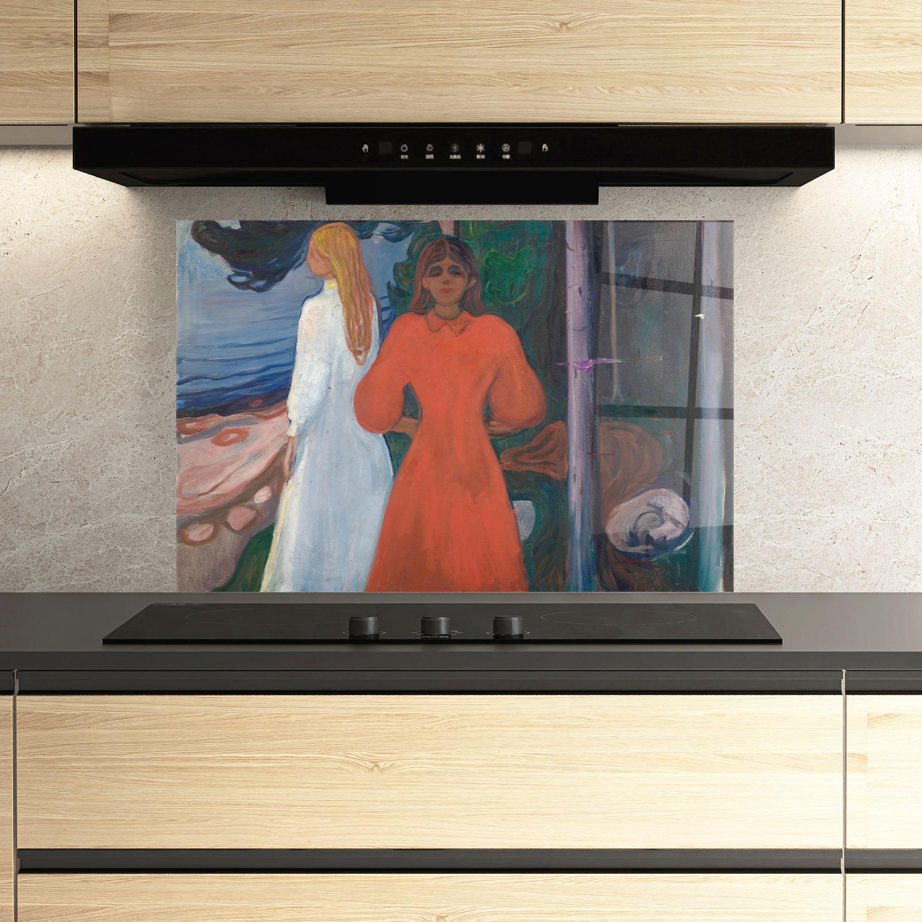 Panou Sticla Bucatarie Red And White mockup 3