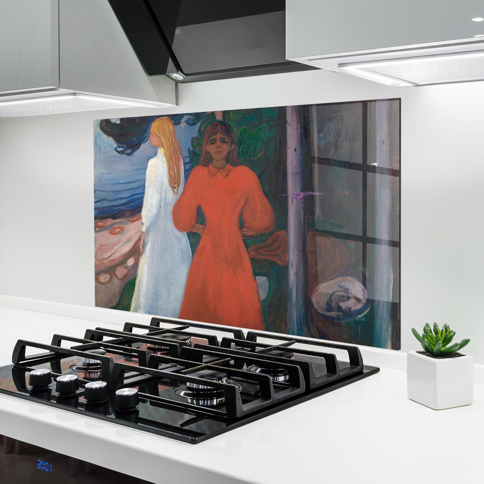 Panou Sticla Bucatarie Red And White mockup 6