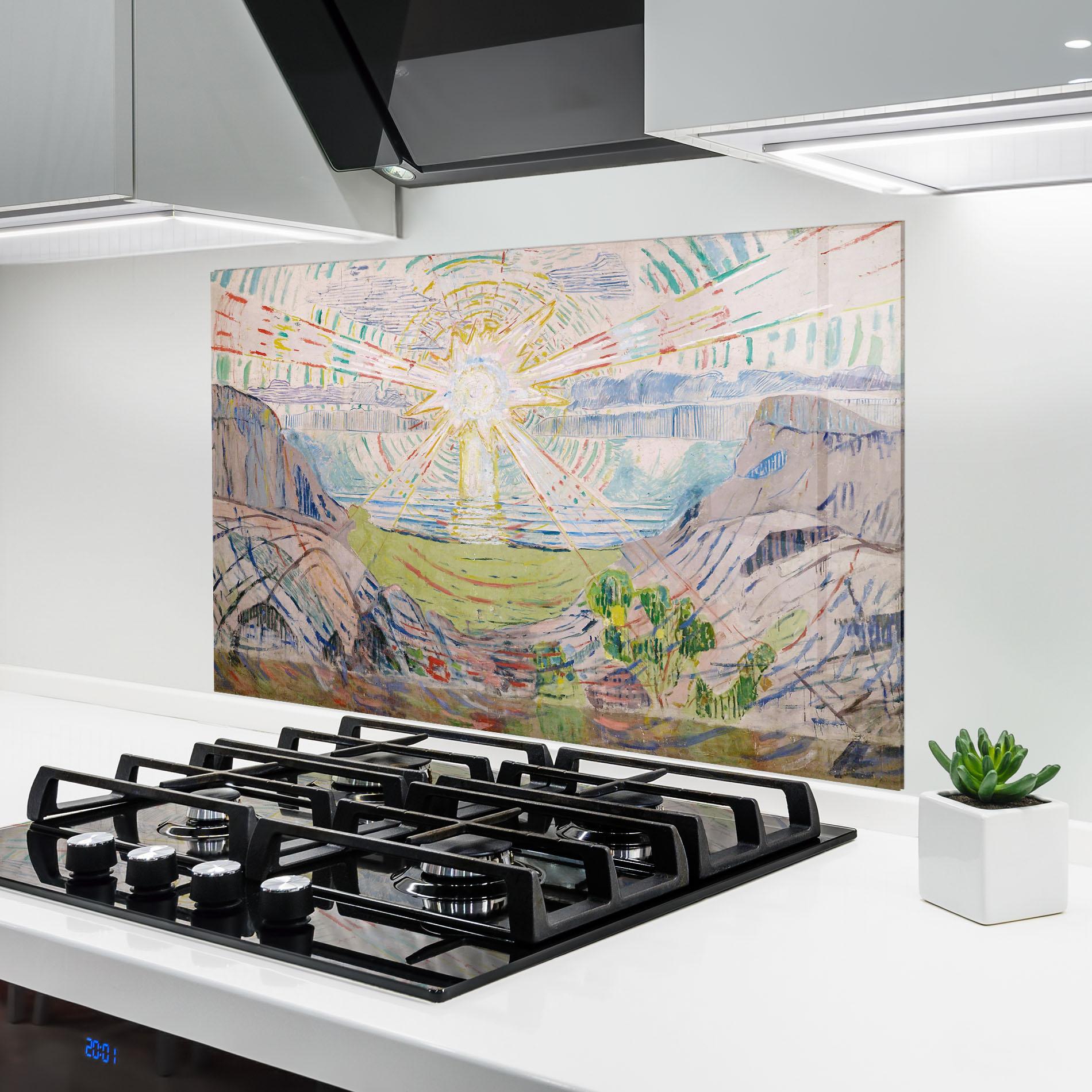 Panou Sticla Bucatarie The Sun Art mockup 6