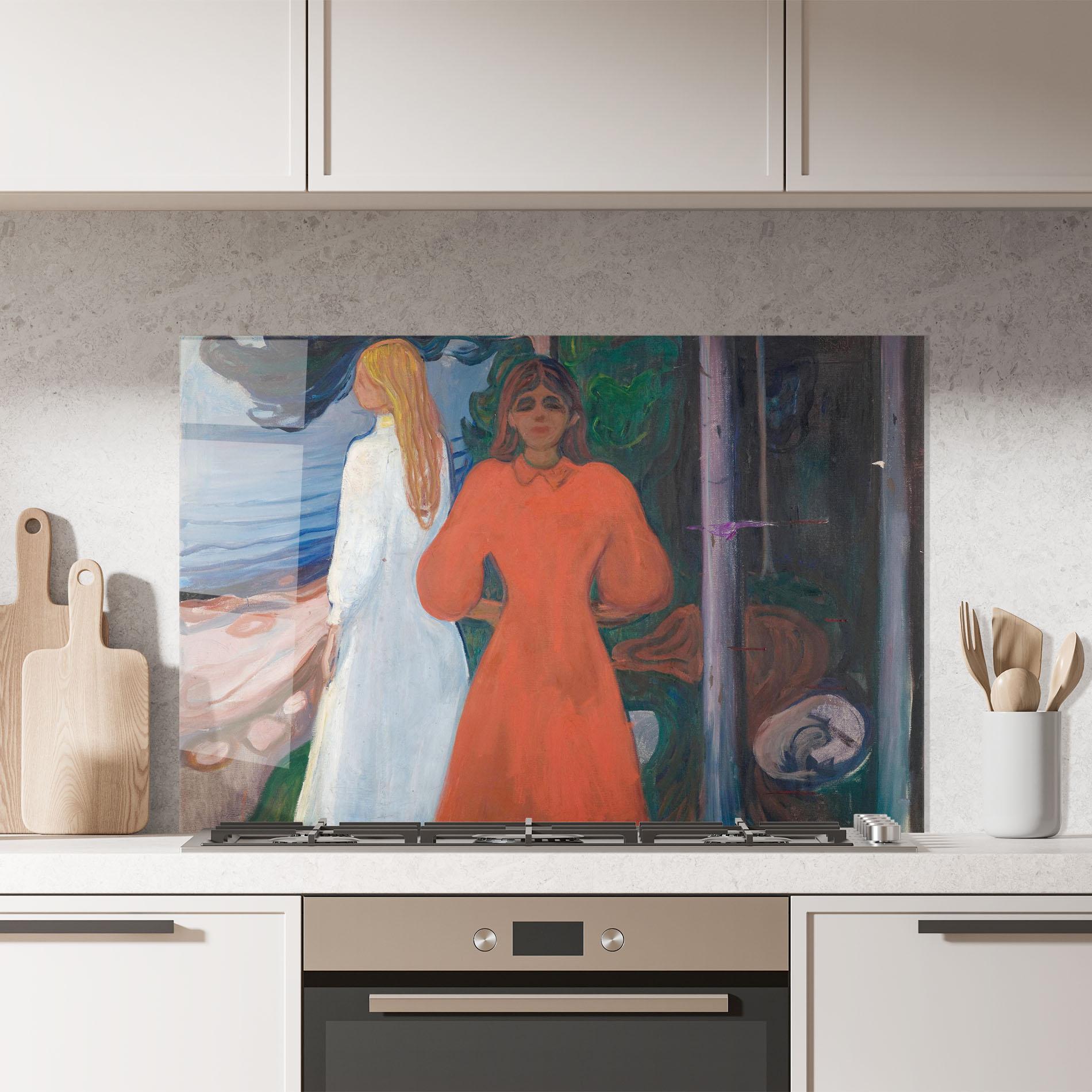 Panou Sticla Bucatarie Red And White mockup 7