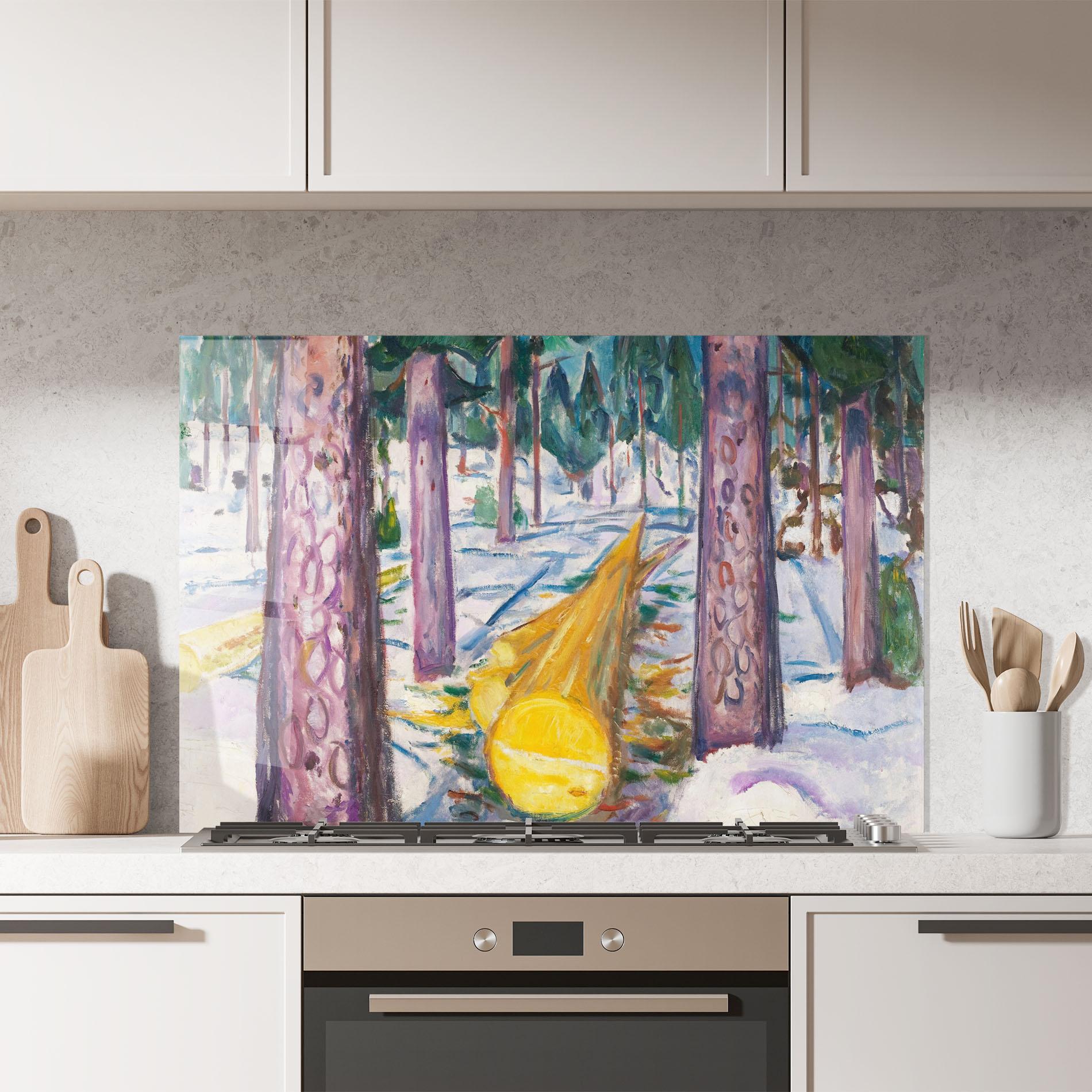 Panou Sticla Bucatarie The Yellow Log mockup 7