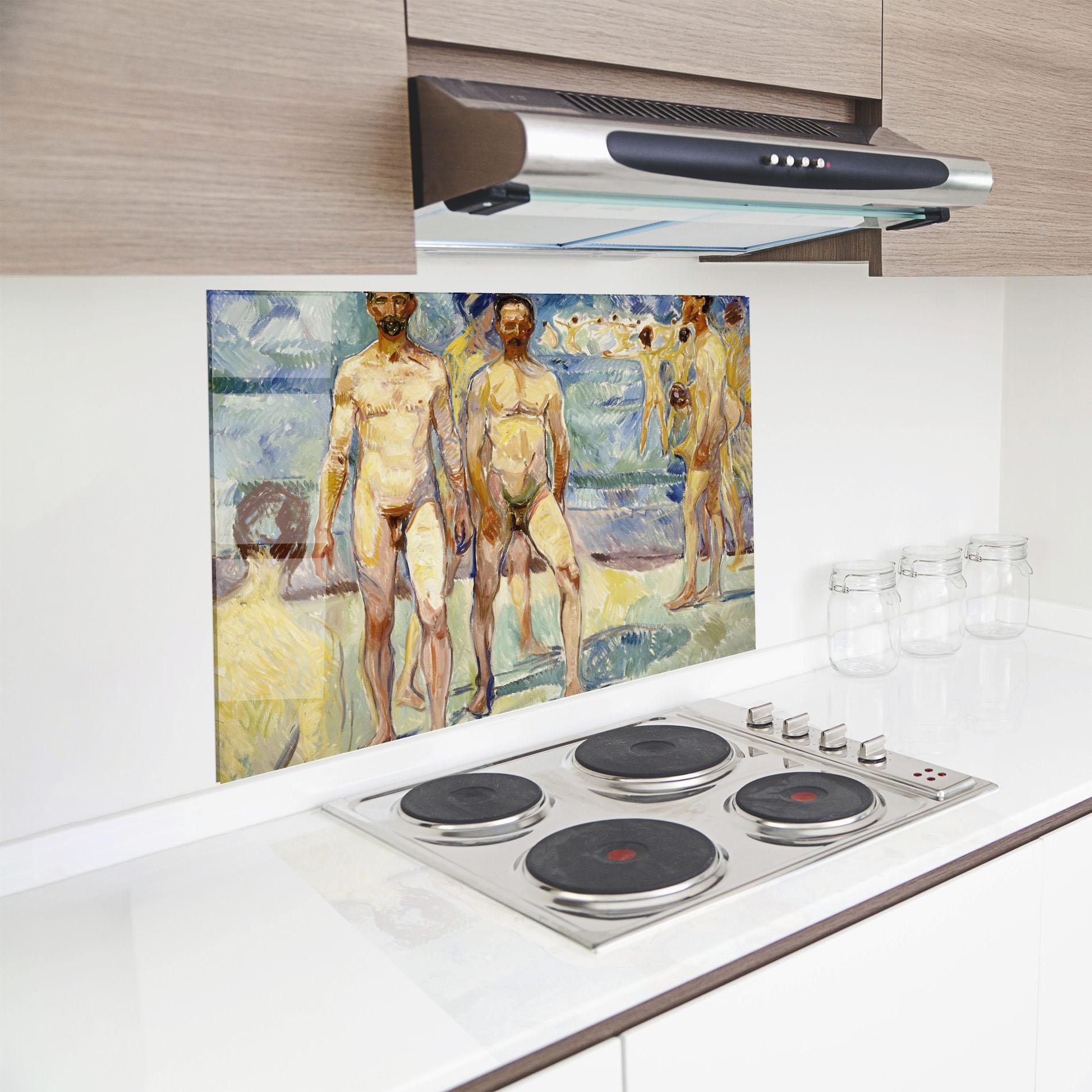 Panou Sticla Bucatarie Bathing Men mockup 8