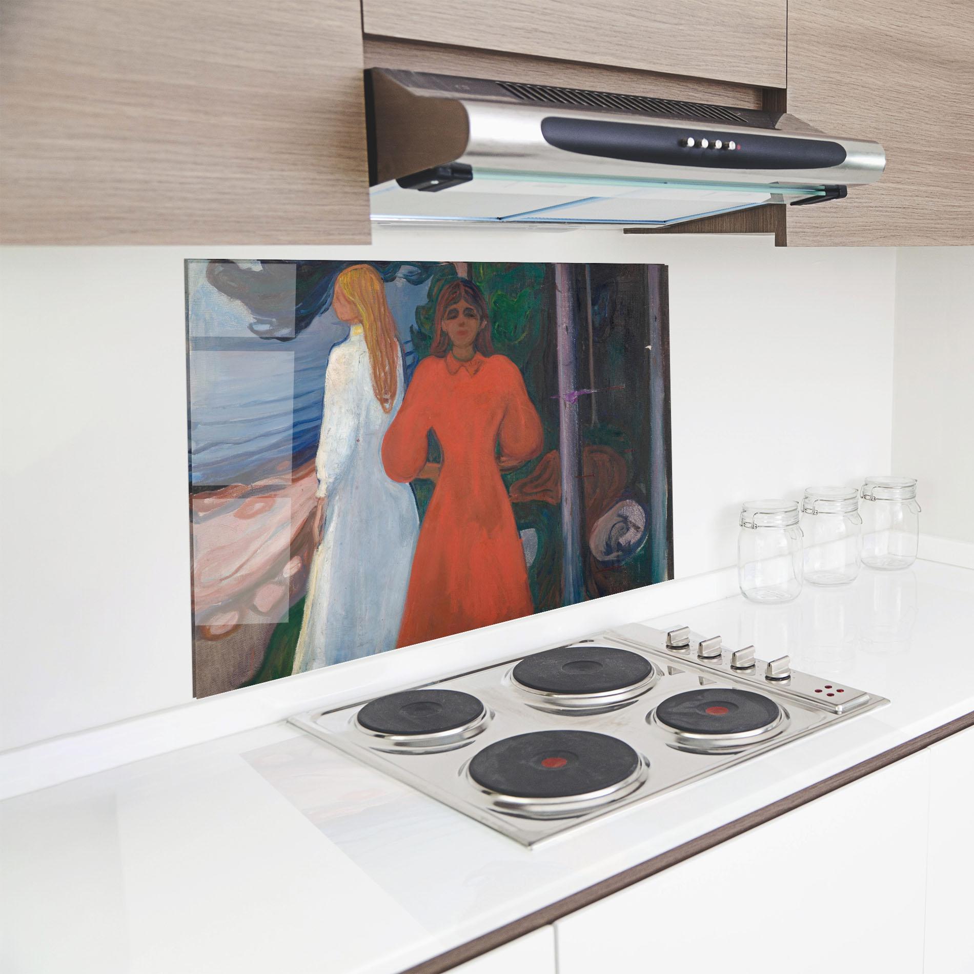 Panou Sticla Bucatarie Red And White mockup 8