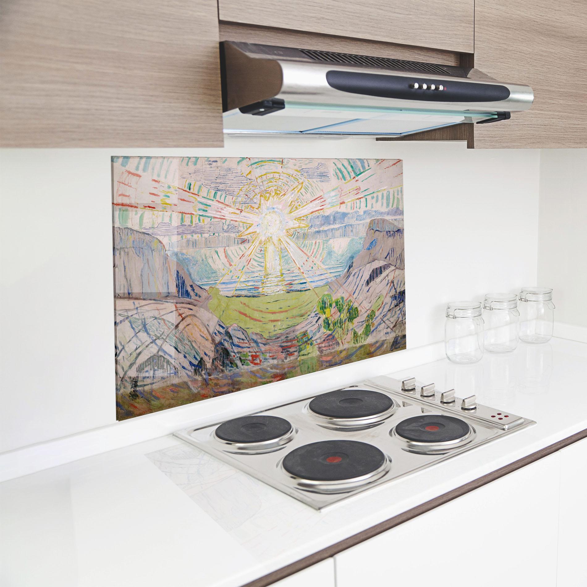 Panou Sticla Bucatarie The Sun Art mockup 8