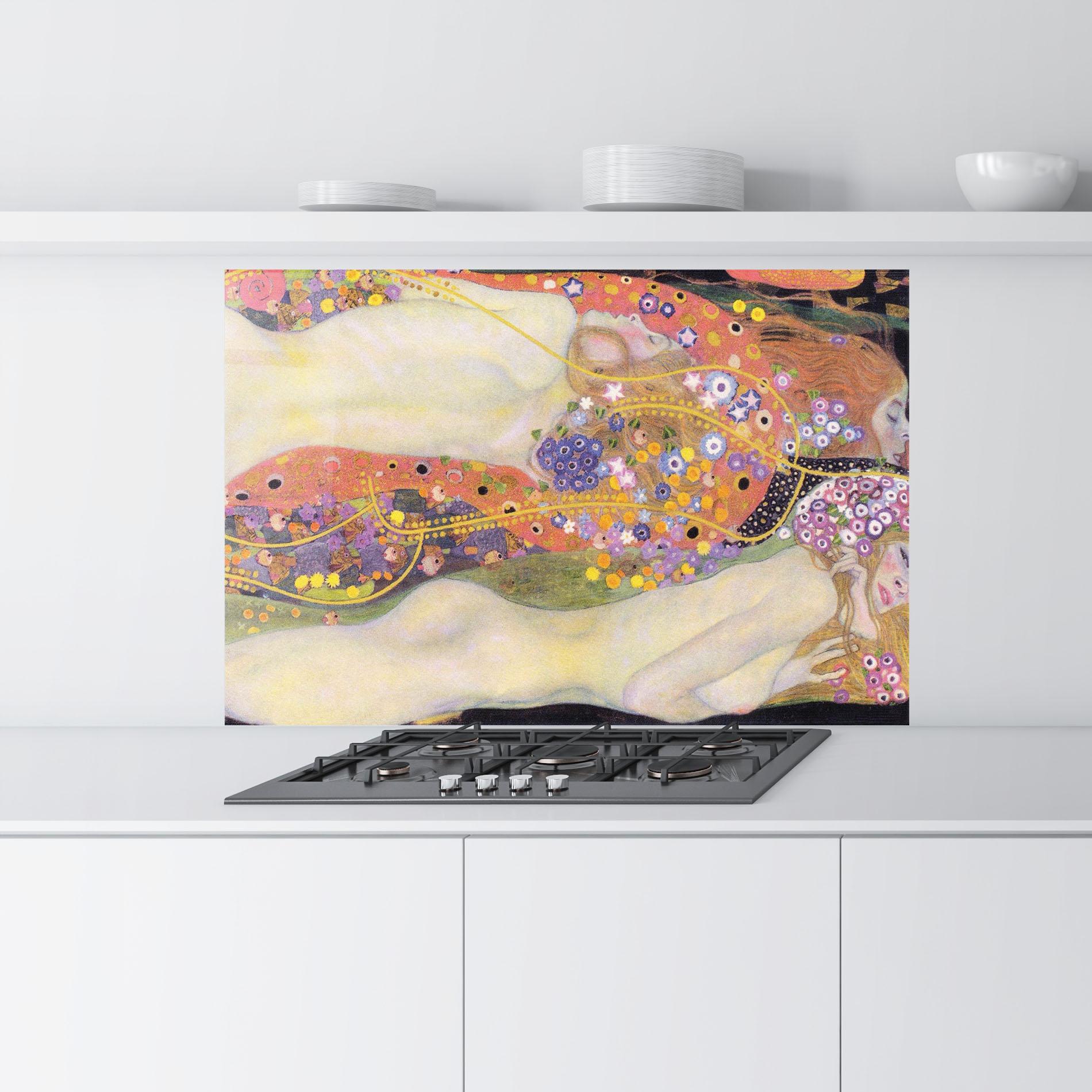 Panou Sticla Bucatarie Water Serpents Ii mockup 9