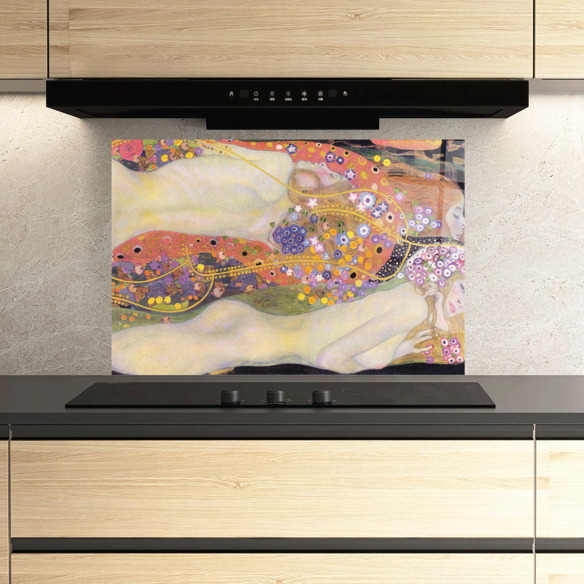 Panou Sticla Bucatarie Water Serpents Ii mockup 3