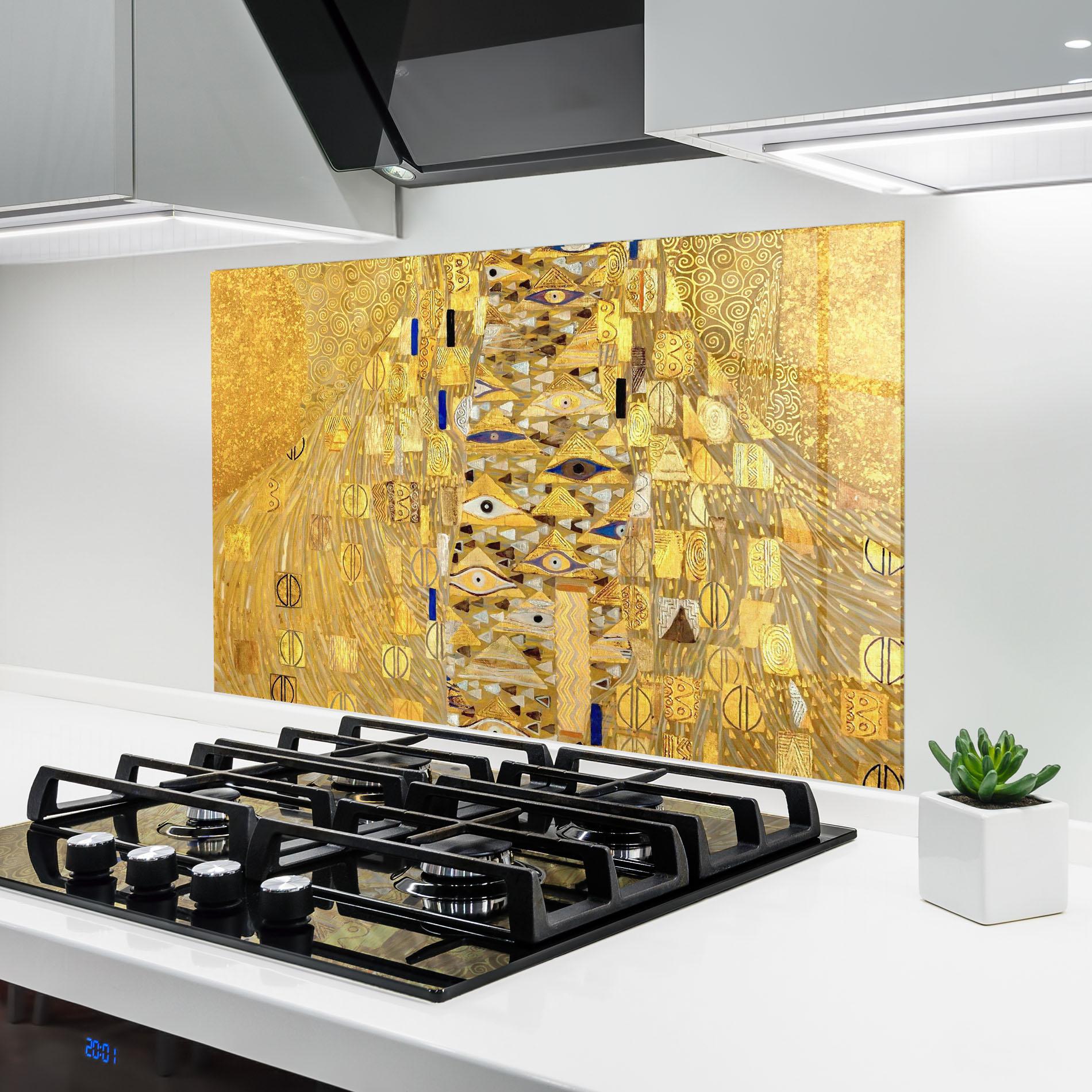 Panou Sticla Bucatarie Adele Bloch Bauer mockup 6