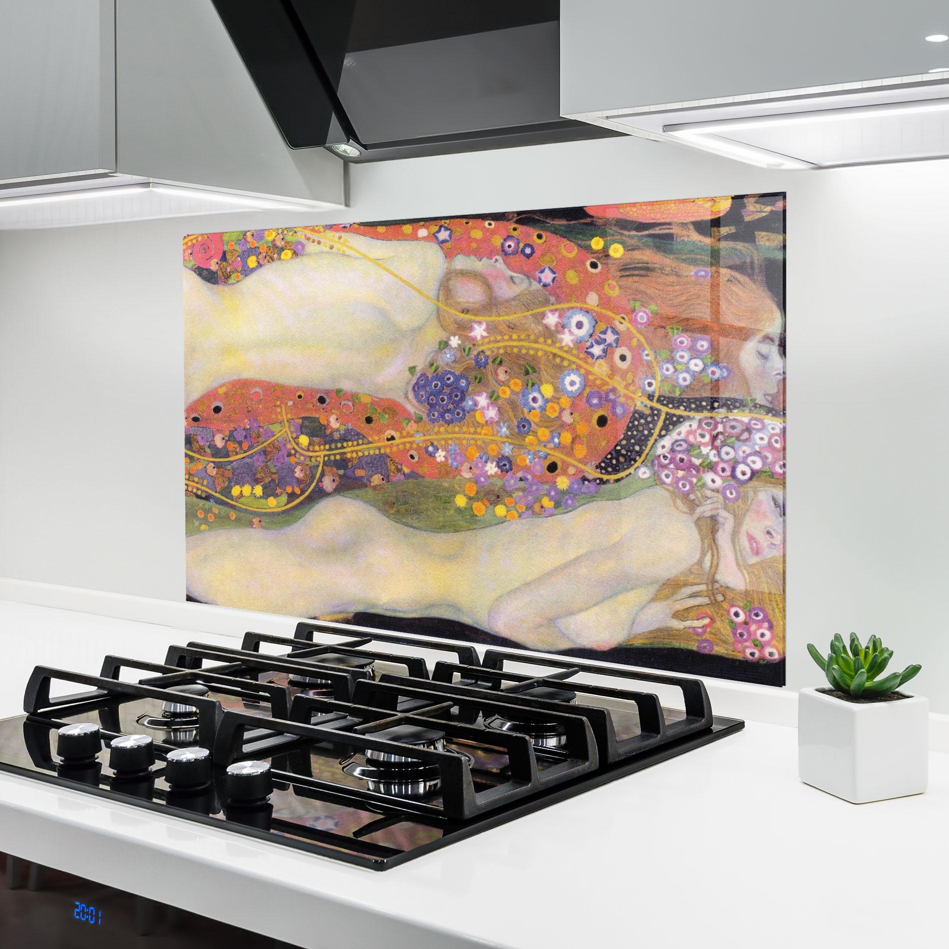 Panou Sticla Bucatarie Water Serpents Ii mockup 6