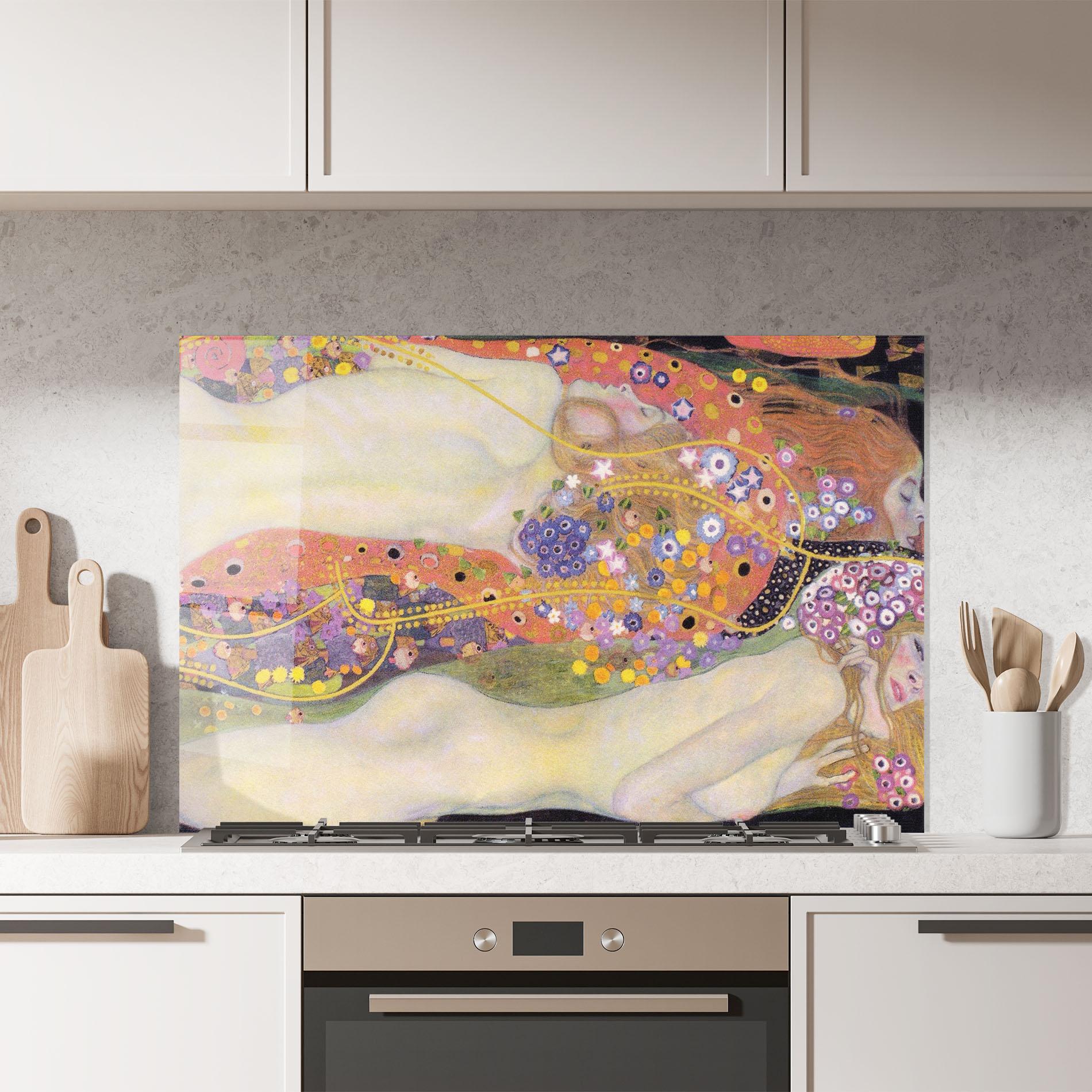 Panou Sticla Bucatarie Water Serpents Ii mockup 7