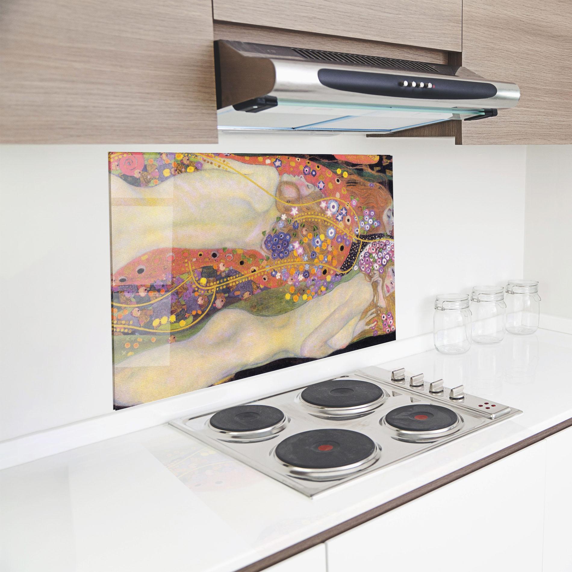 Panou Sticla Bucatarie Water Serpents Ii mockup 8