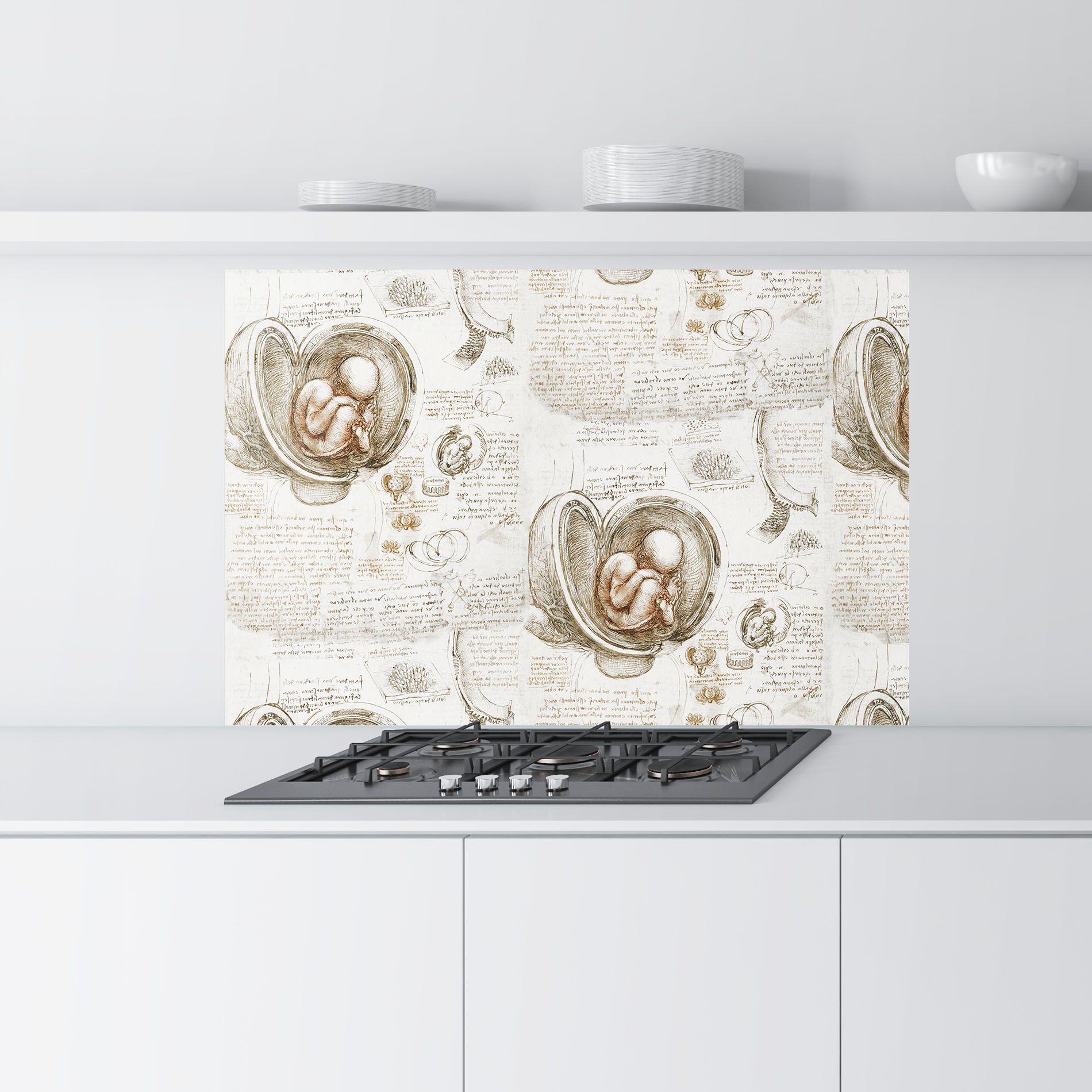 Leonardo Studies Of The Foetus mockup 9