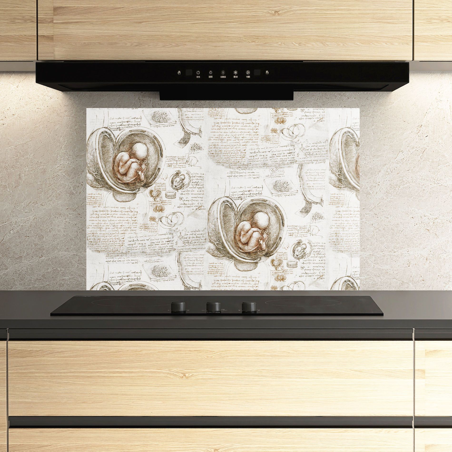 Leonardo Studies Of The Foetus mockup 3
