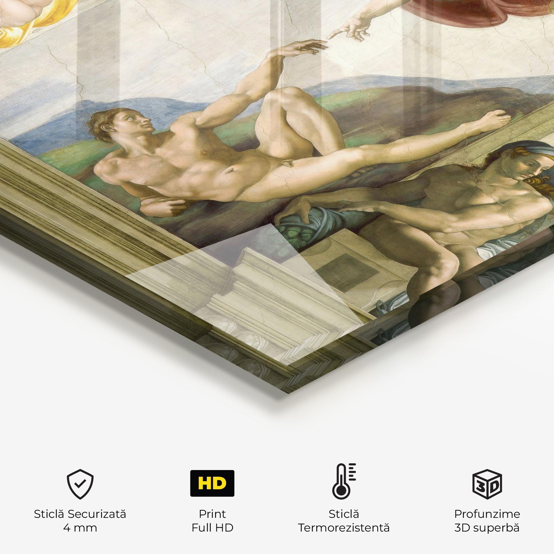 Panou Sticla Bucatarie Creacion De Adam mockup 2