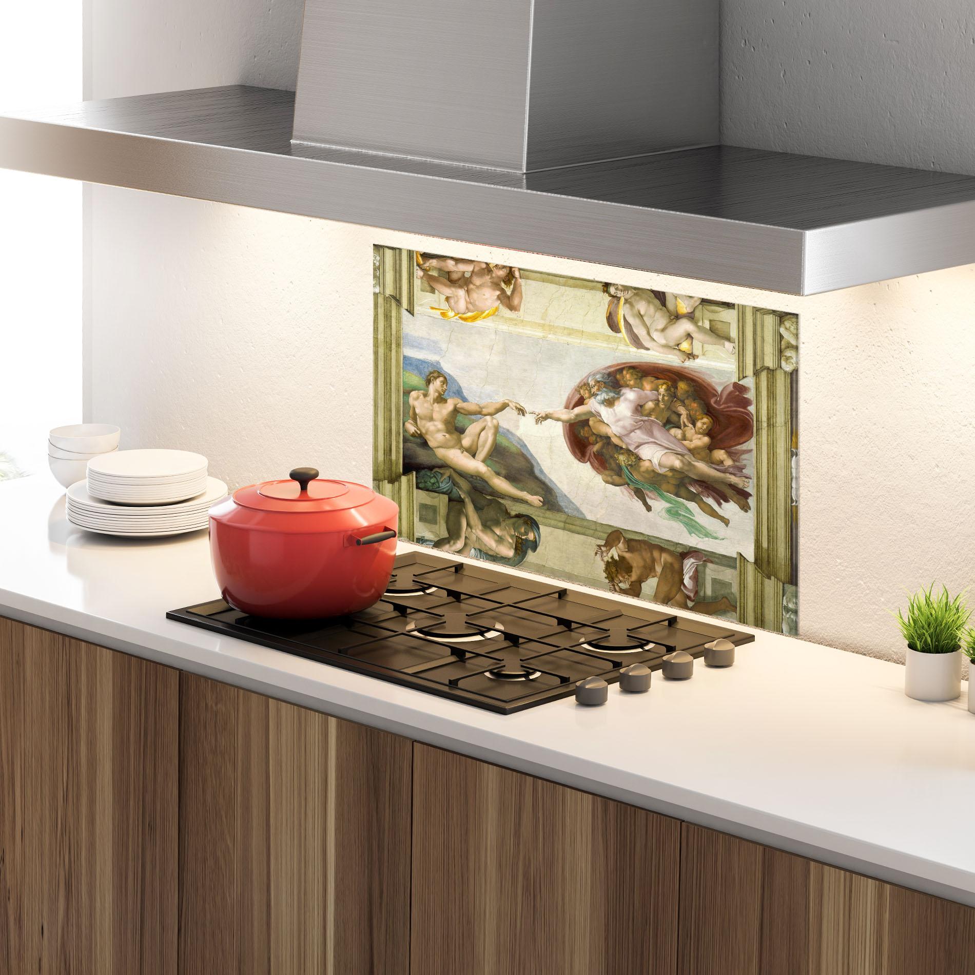 Panou Sticla Bucatarie Creacion De Adam mockup 4