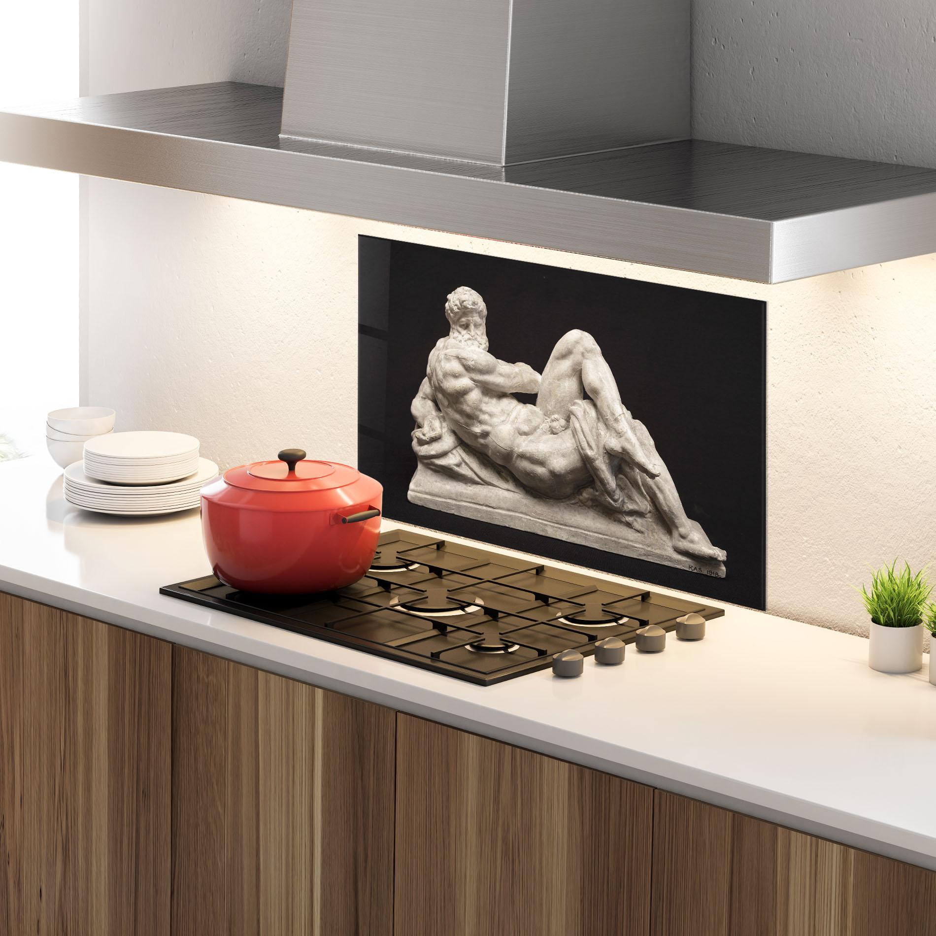 Panou Sticla Bucatarie Michelangelo S Day mockup 4