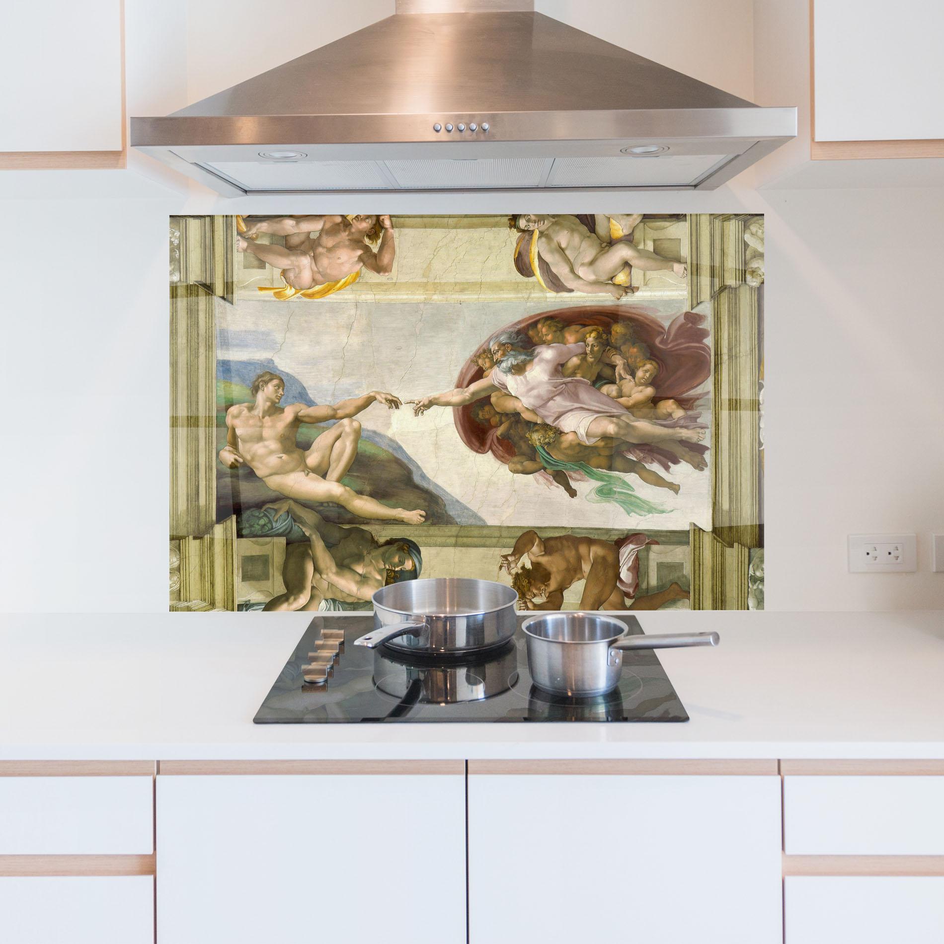 Panou Sticla Bucatarie Creacion De Adam mockup 5