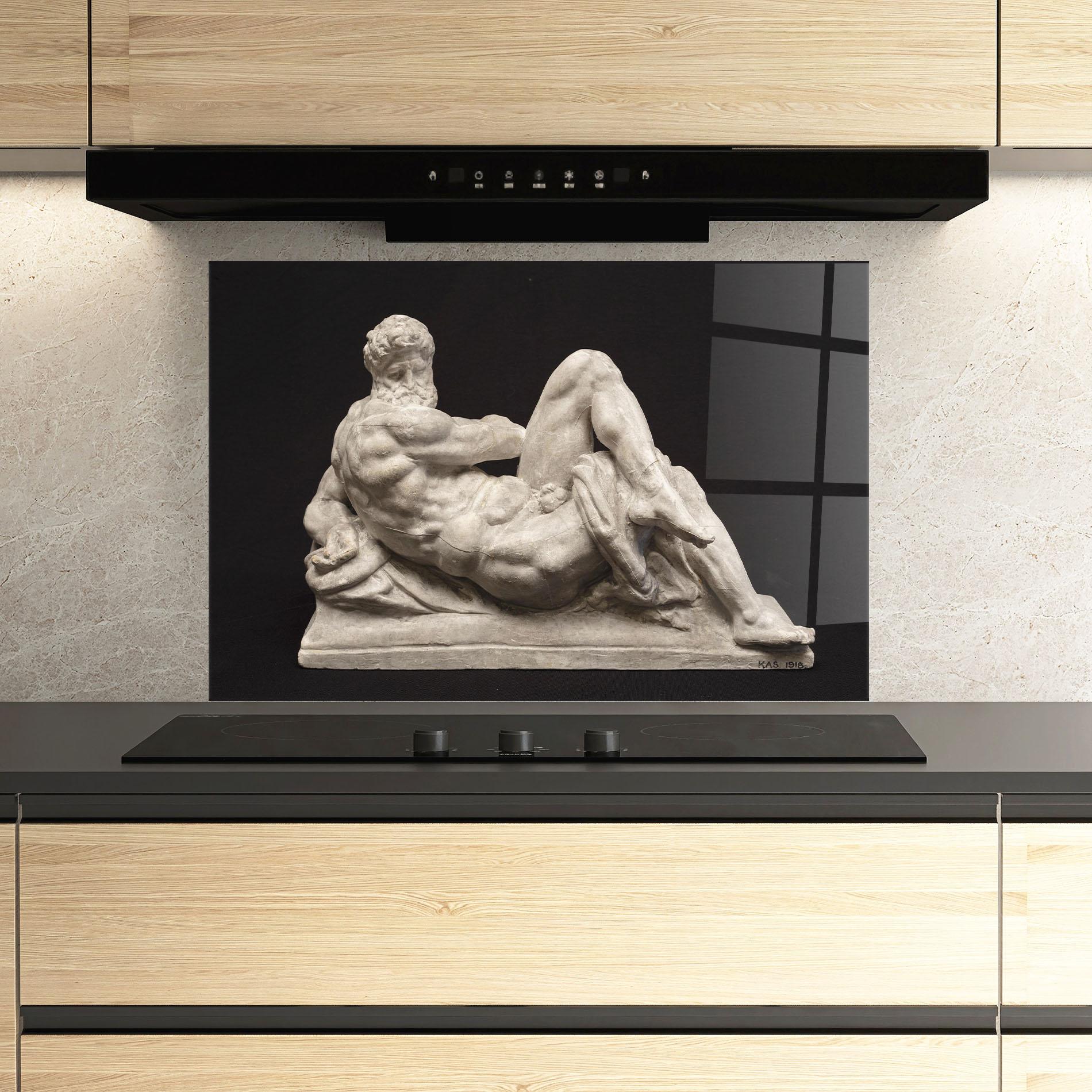 Panou Sticla Bucatarie Michelangelo S Day mockup 3