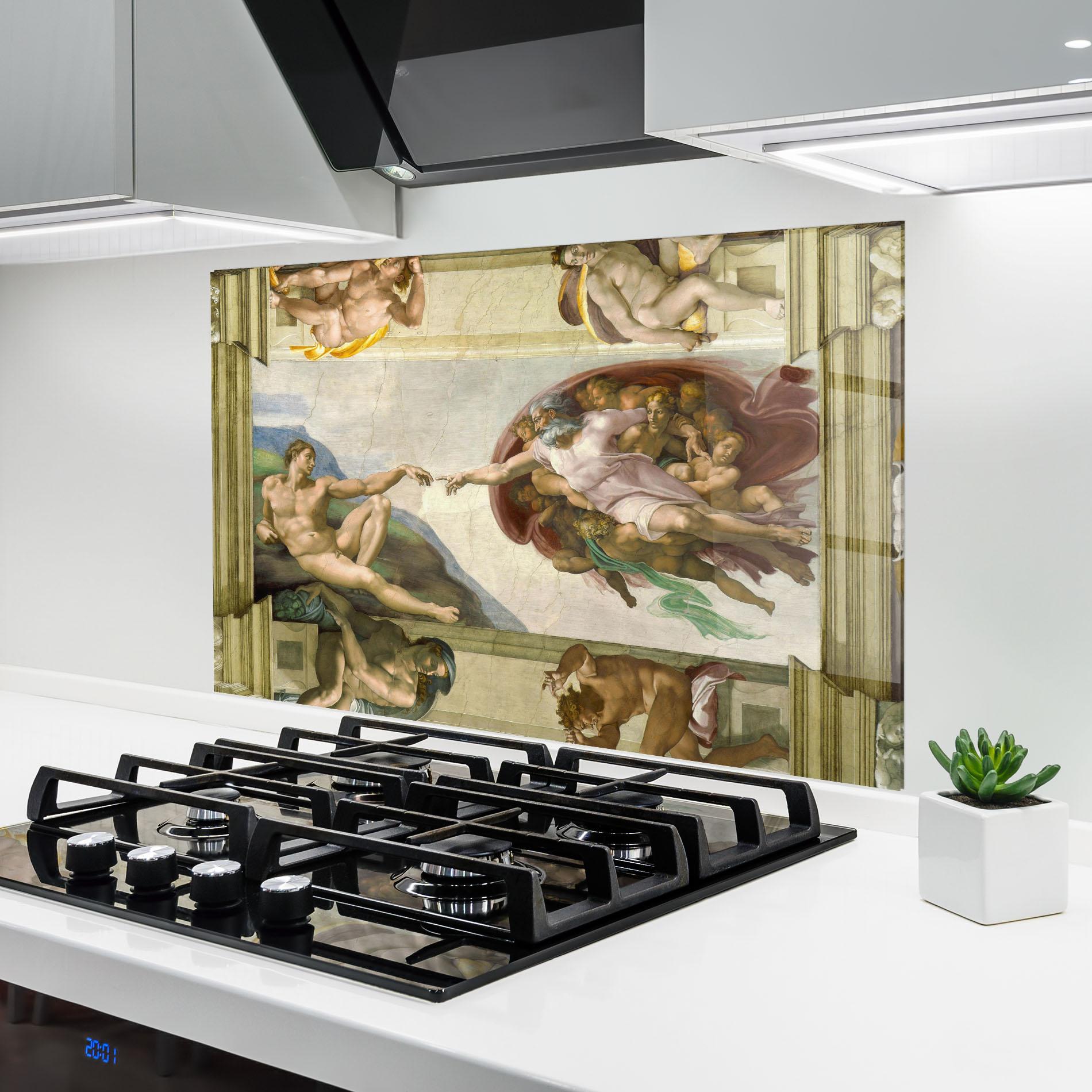 Panou Sticla Bucatarie Creacion De Adam mockup 6