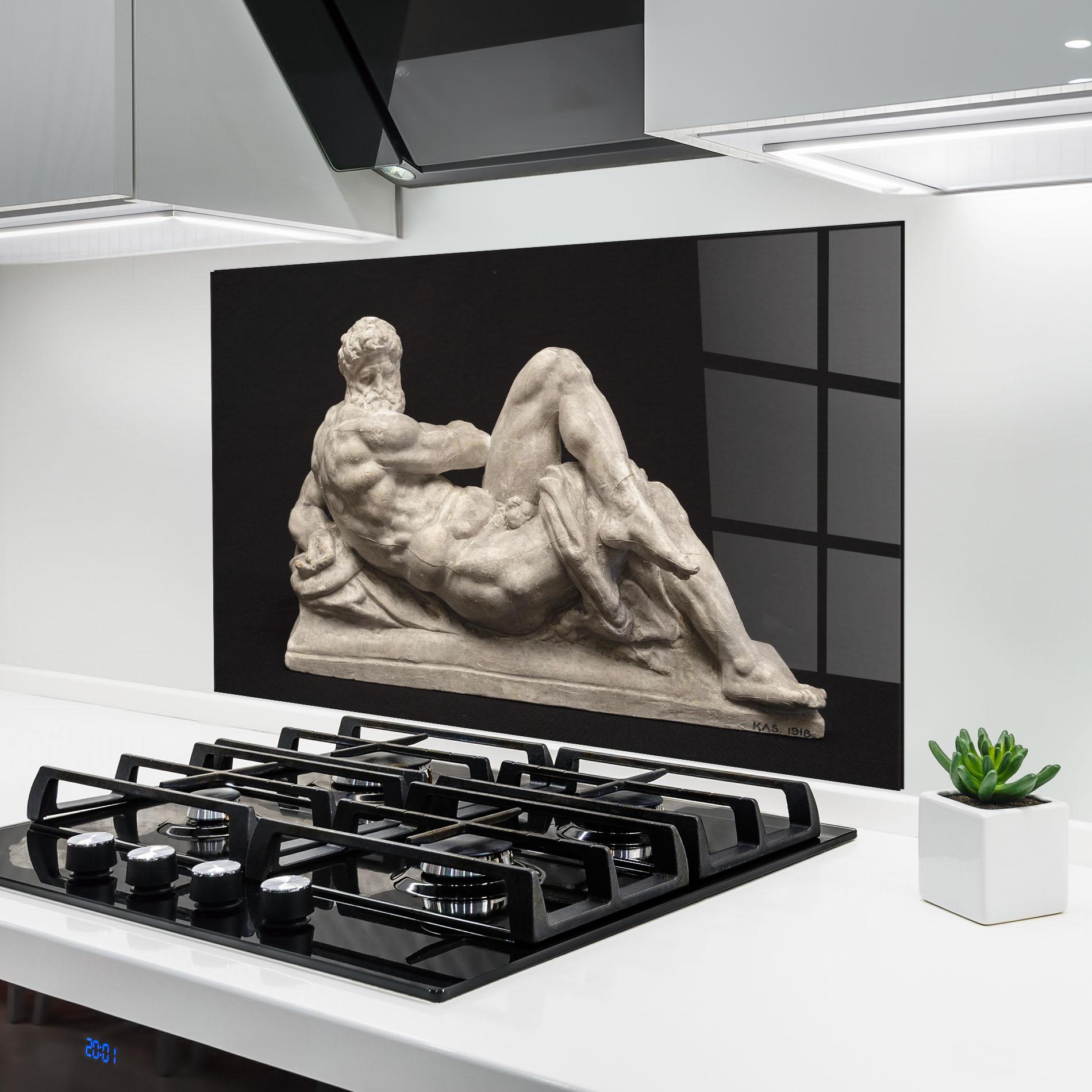 Panou Sticla Bucatarie Michelangelo S Day mockup 6