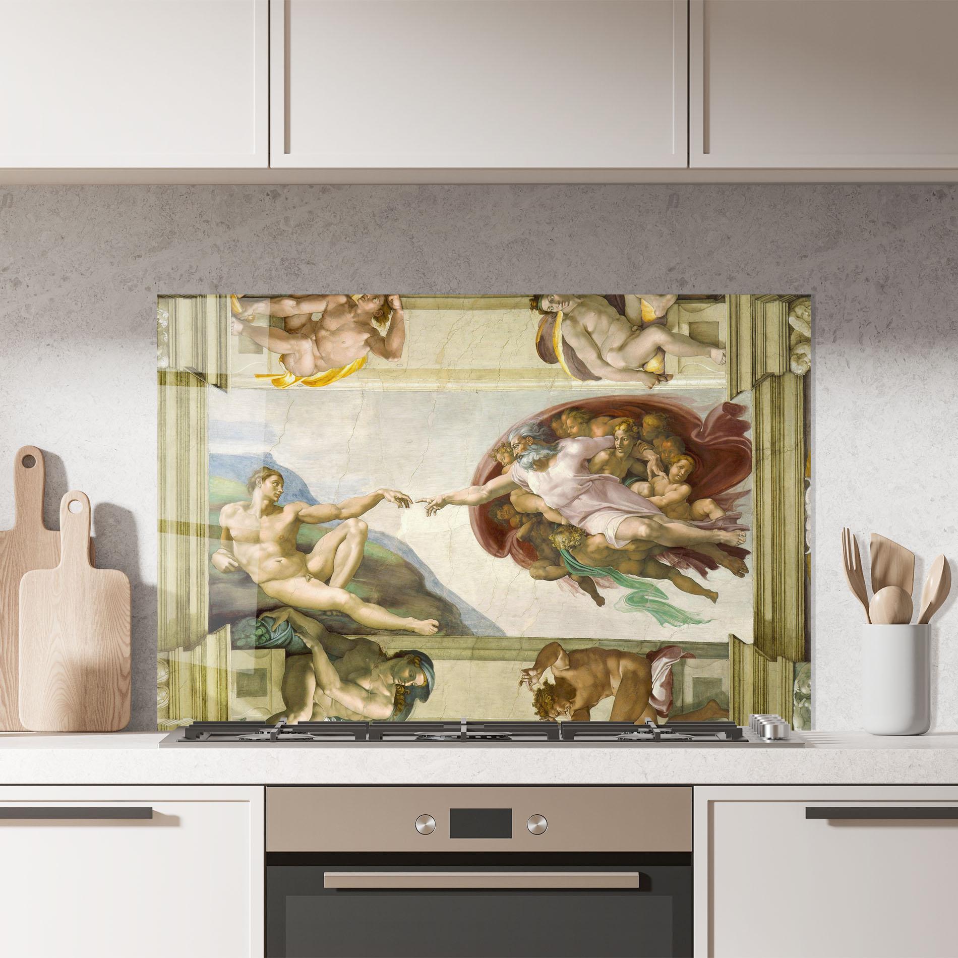 Panou Sticla Bucatarie Creacion De Adam mockup 7