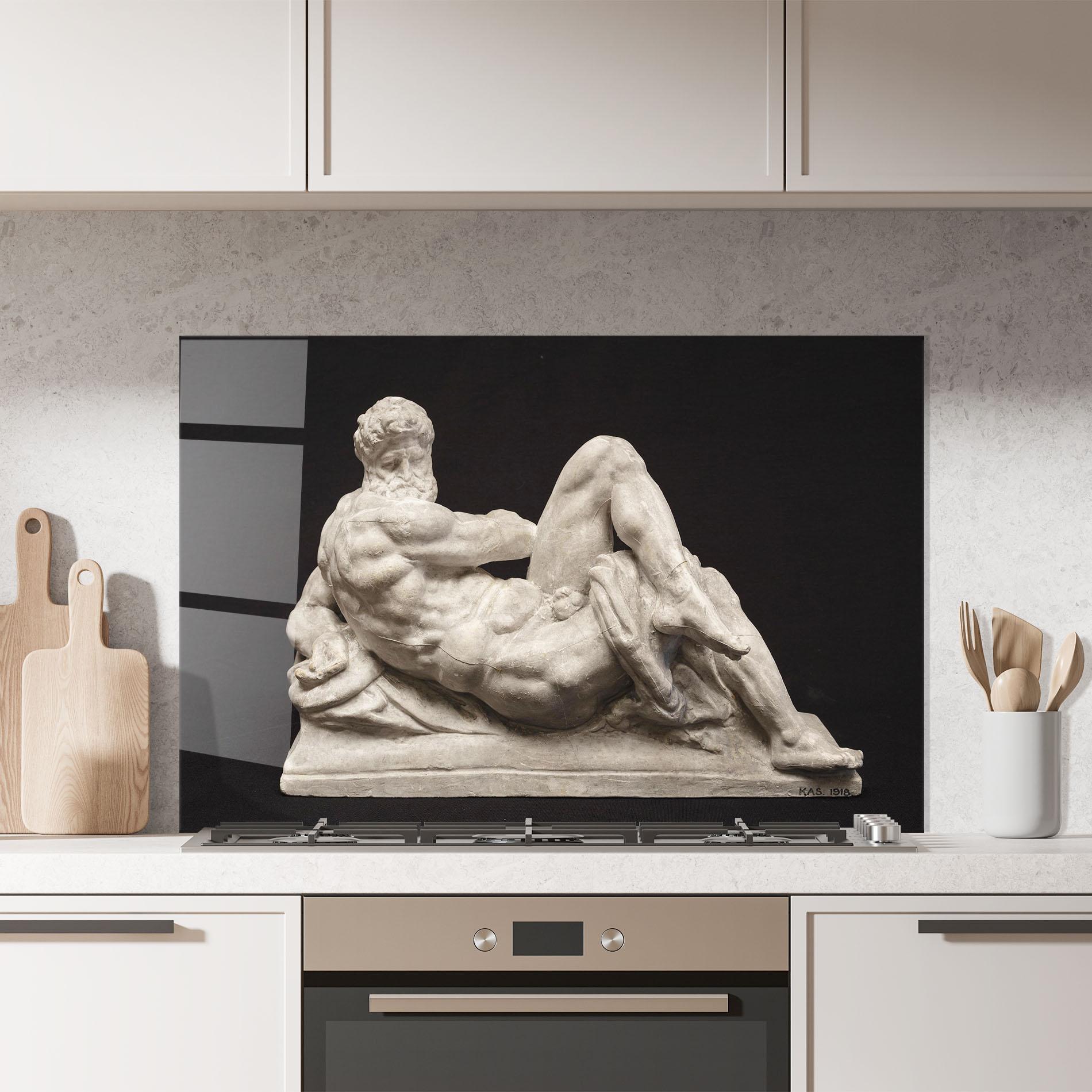 Panou Sticla Bucatarie Michelangelo S Day mockup 7