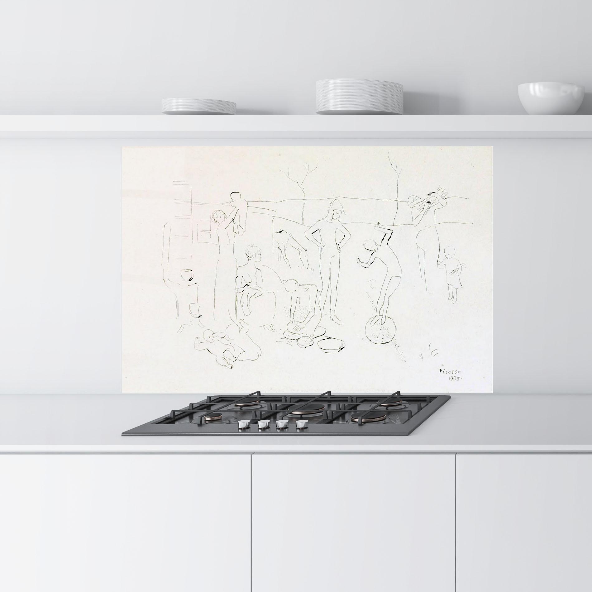 Panou Sticla Bucatarie The Acrobats mockup 9