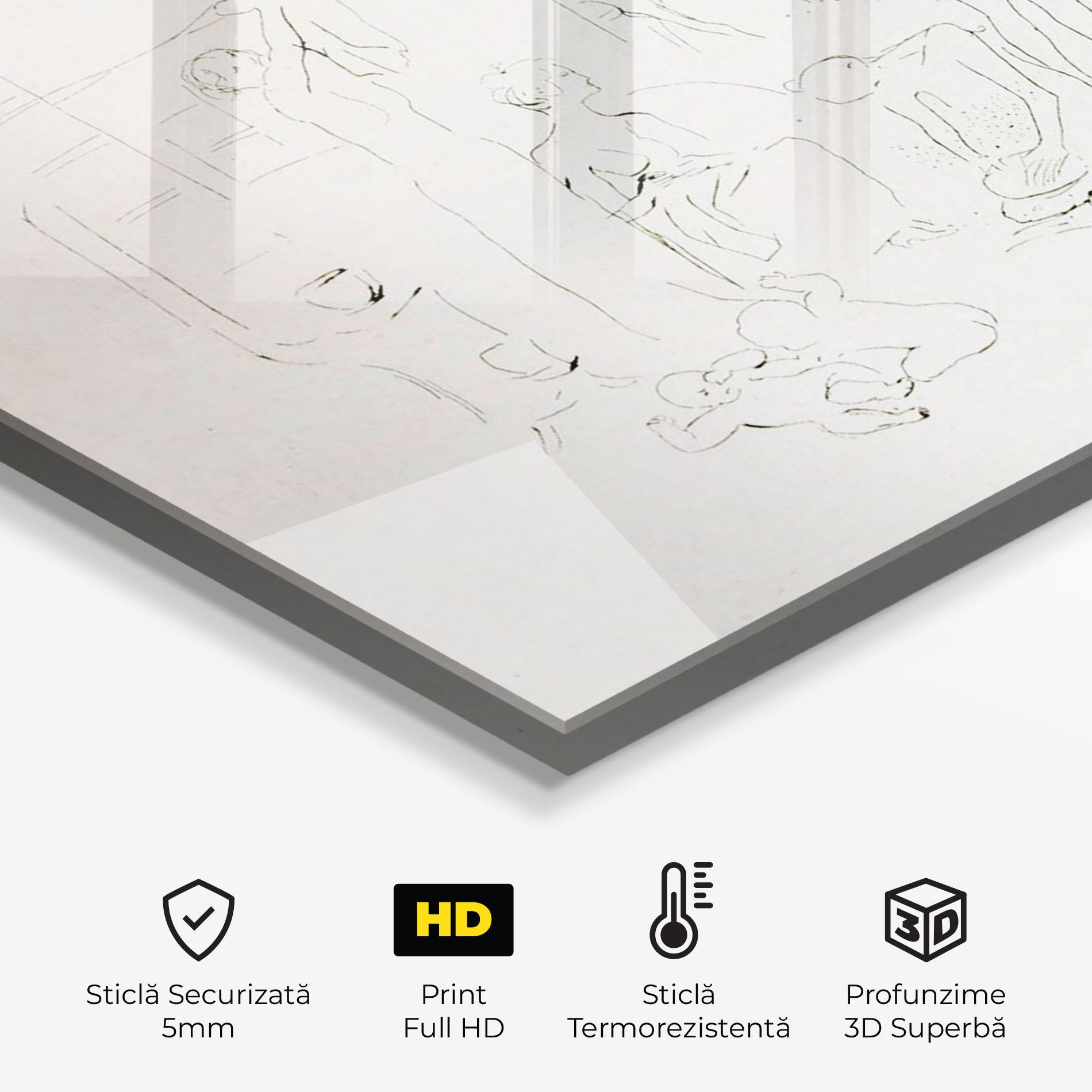 Panou Sticla Bucatarie The Acrobats mockup 2